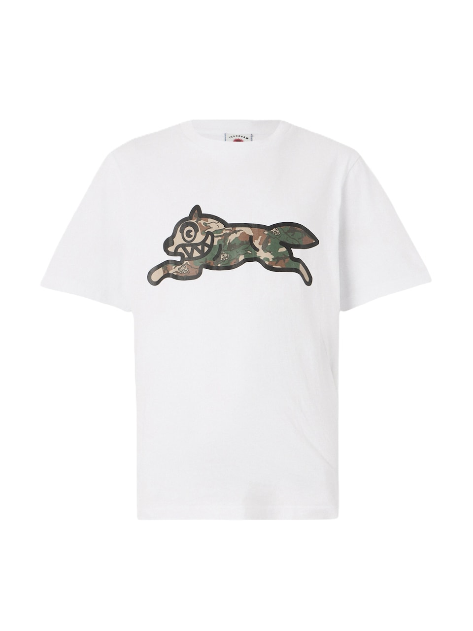 T-shirt khaki / oliv / svart