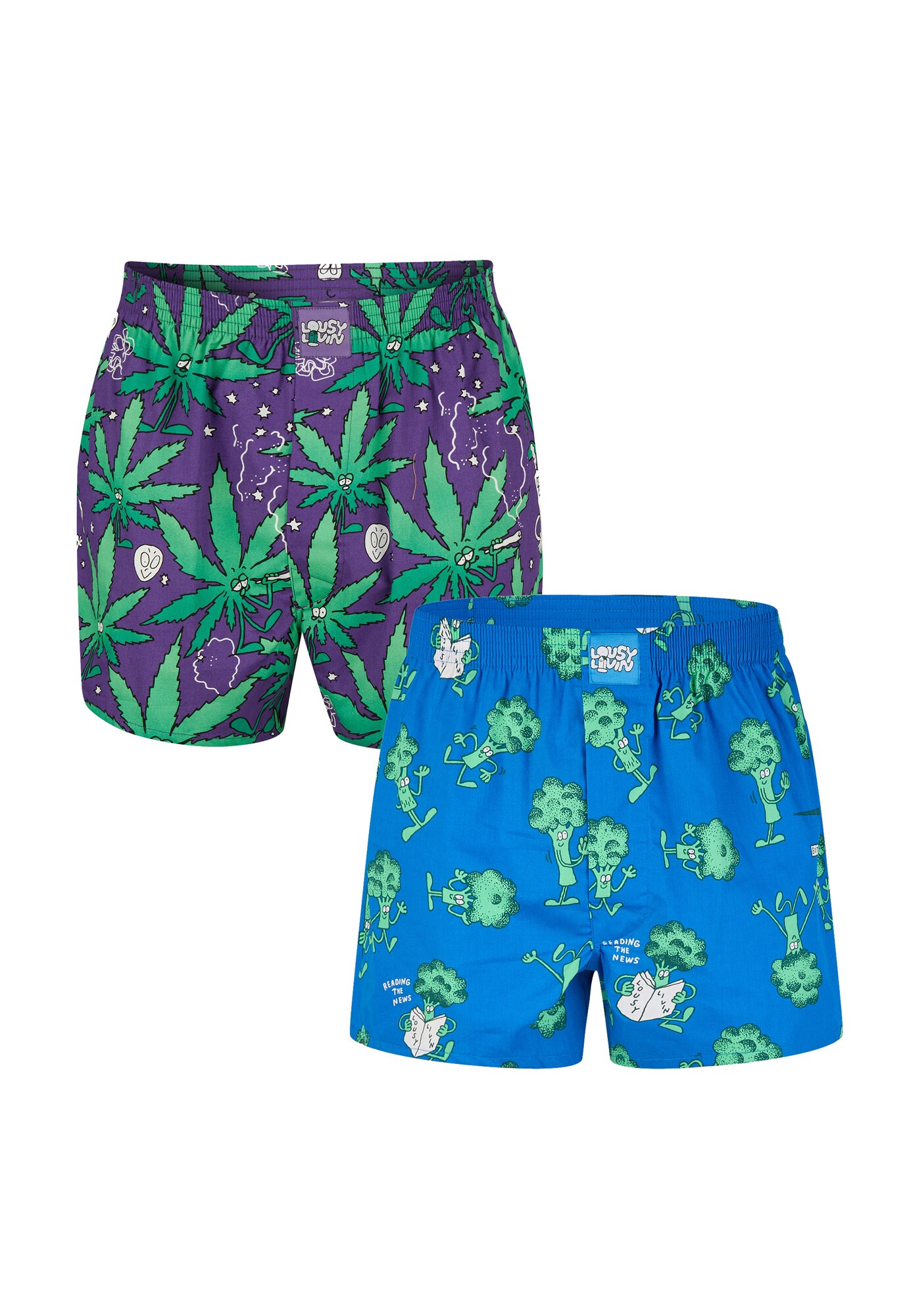 Thumbnail - Lousy Livin Boxershorts Weedy & Broccoli