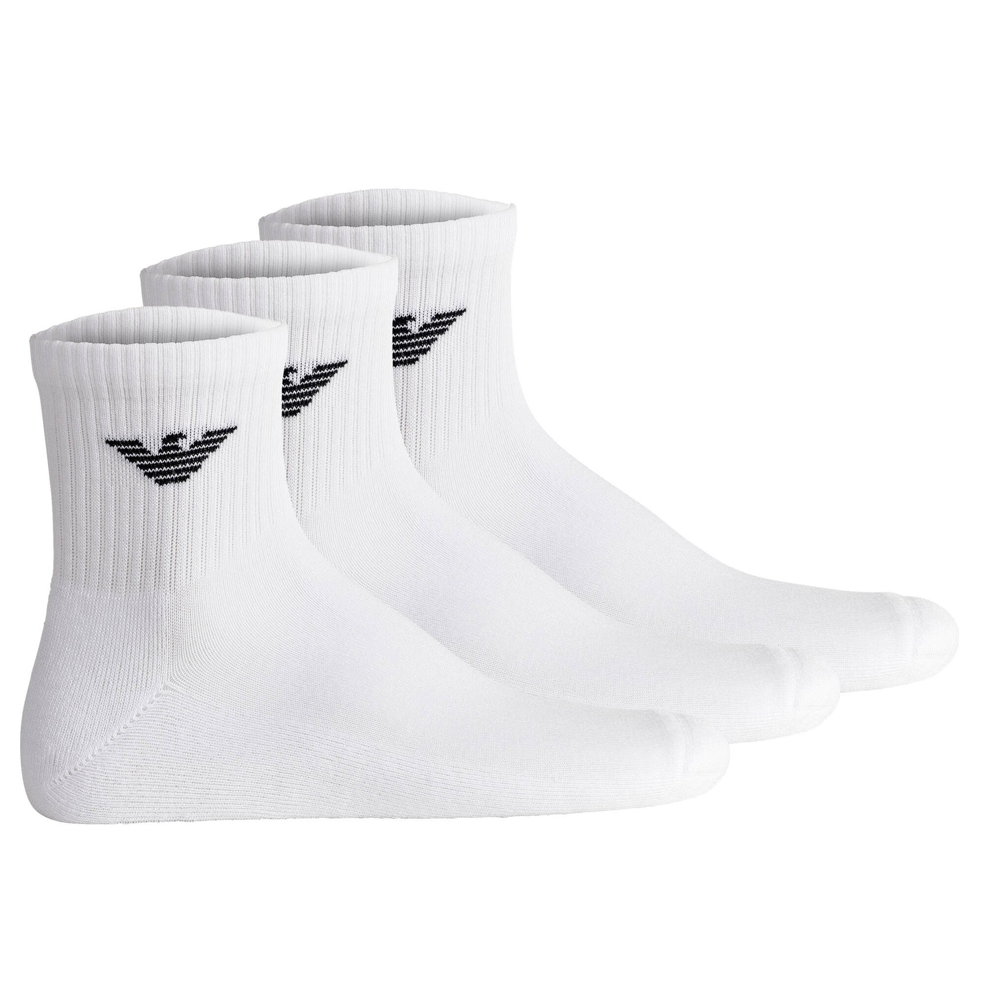 Emporio Armani Șosete  negru / alb