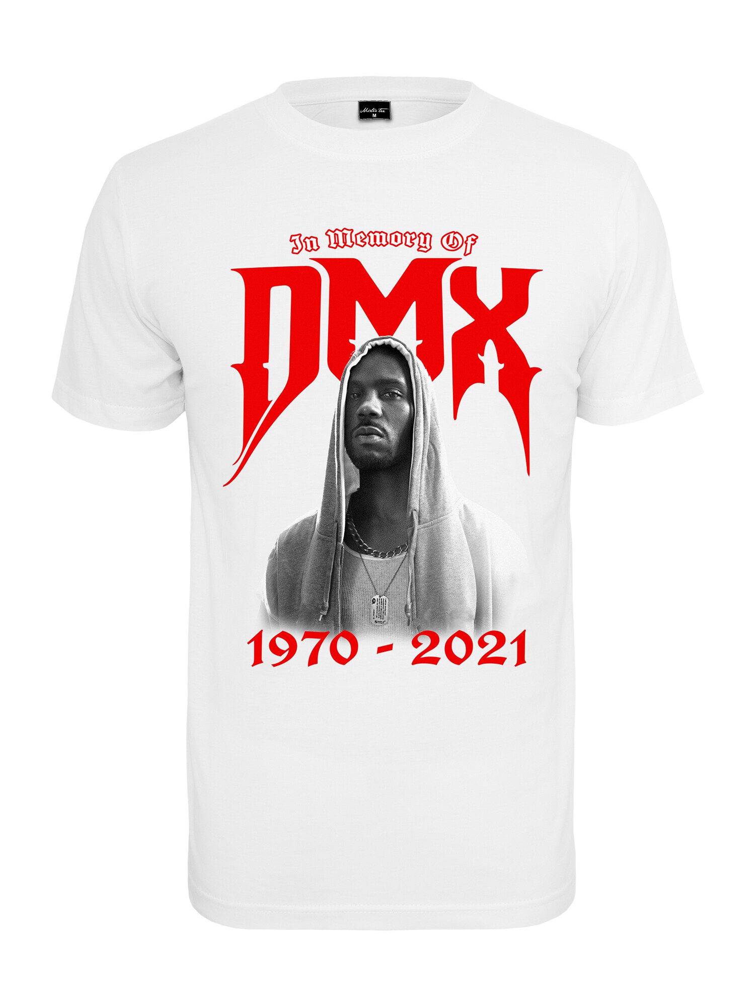 Mister Tee Tričko 'DMX Memory'  červená / čierna / biela
