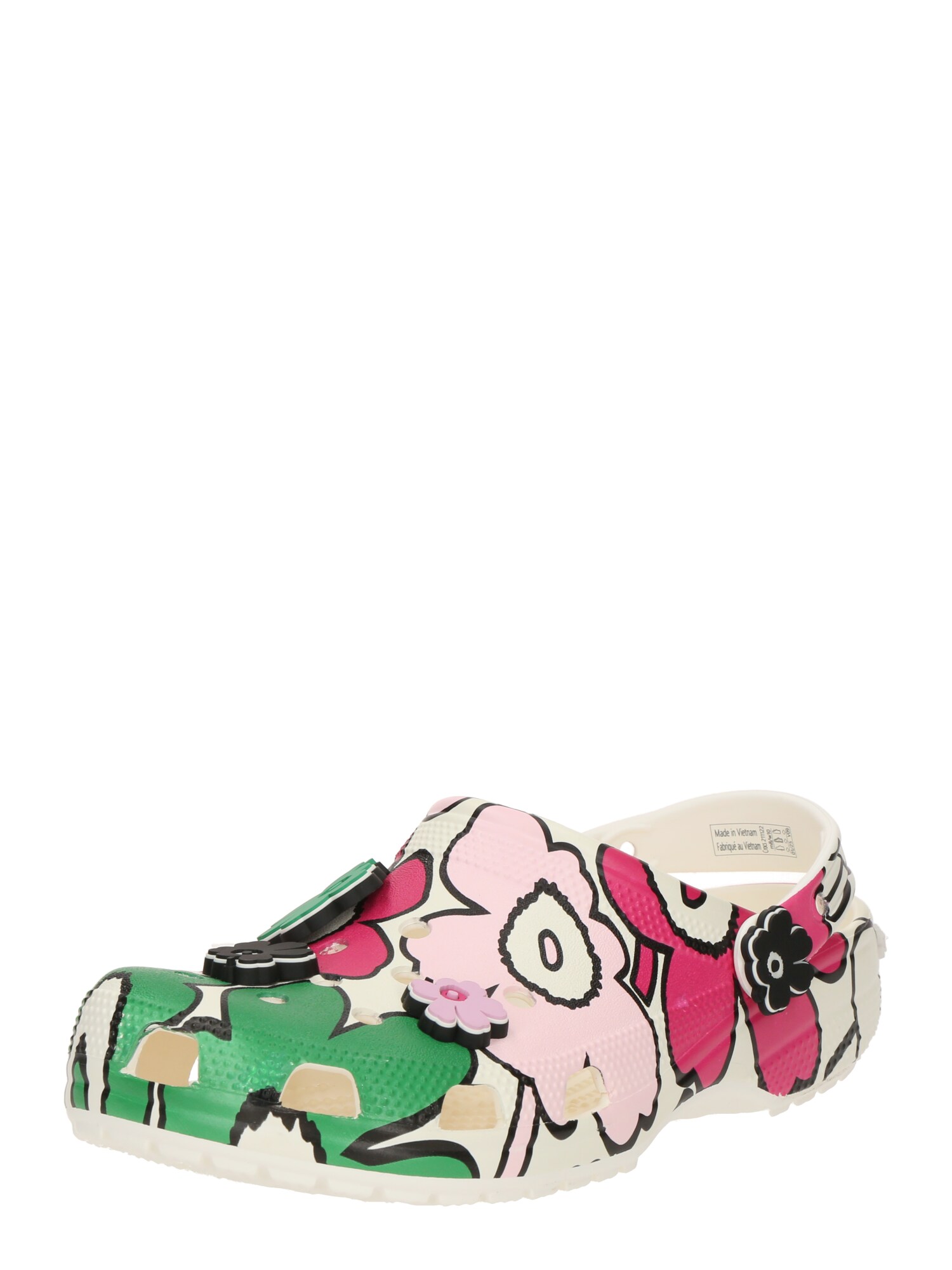 Crocs Klumpák 'Classic'  zöld / rózsaszín / fekete / piszkosfehér akciós termékkép 1