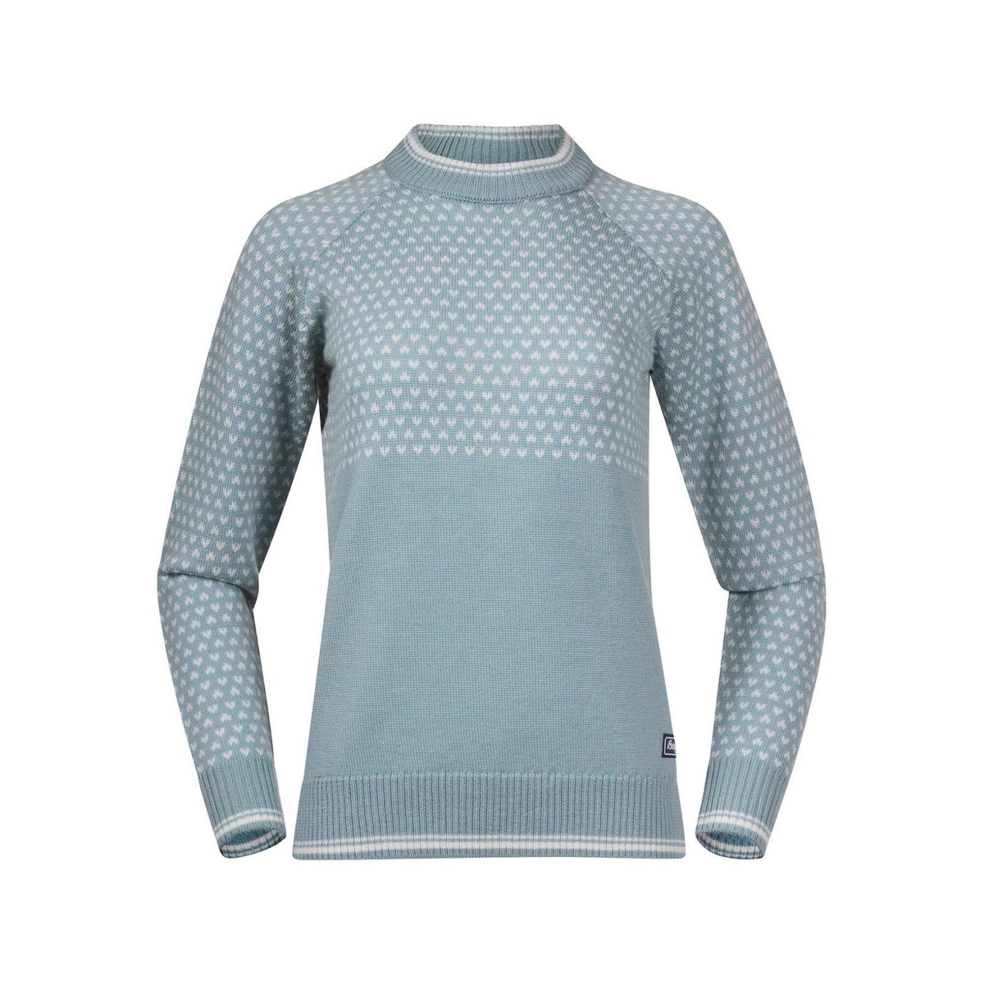 Bergans Sportinis megztinis balta / pastelinė mėlyna