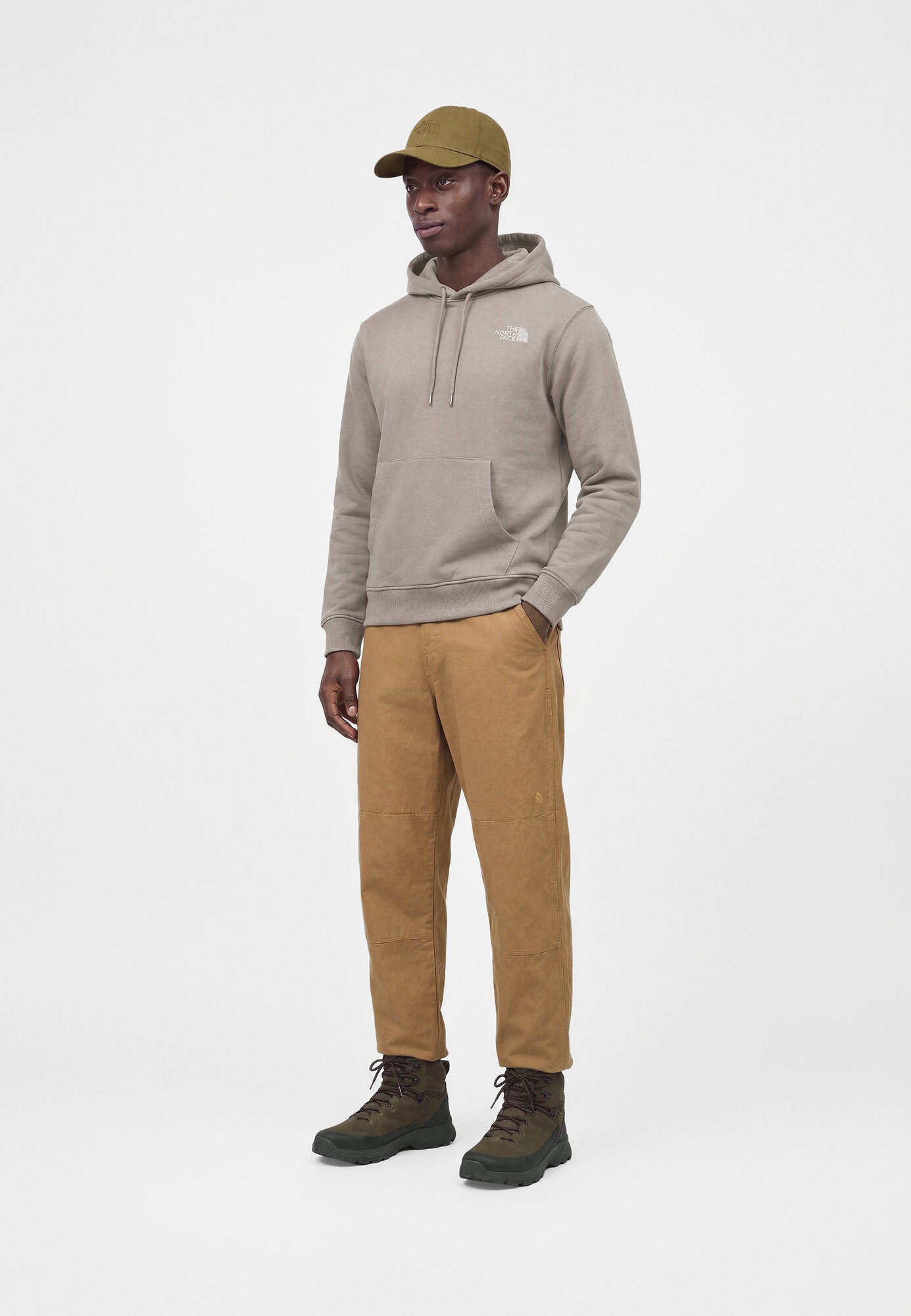 THE NORTH FACE Sudadera 'NSE SLOPES' taupe / blanco – imagen 3