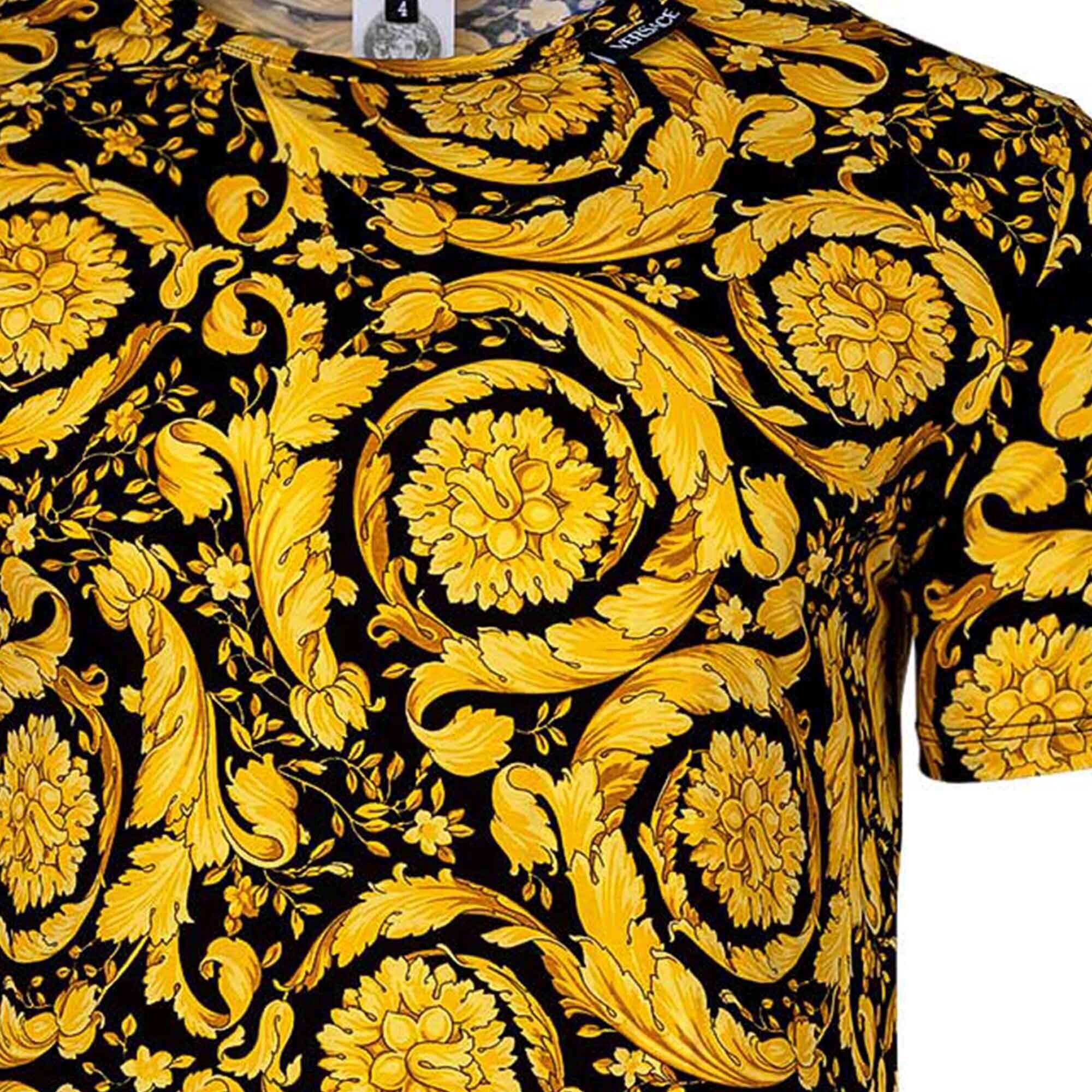 VERSACE Camiseta  amarillo / negro – imagen 3