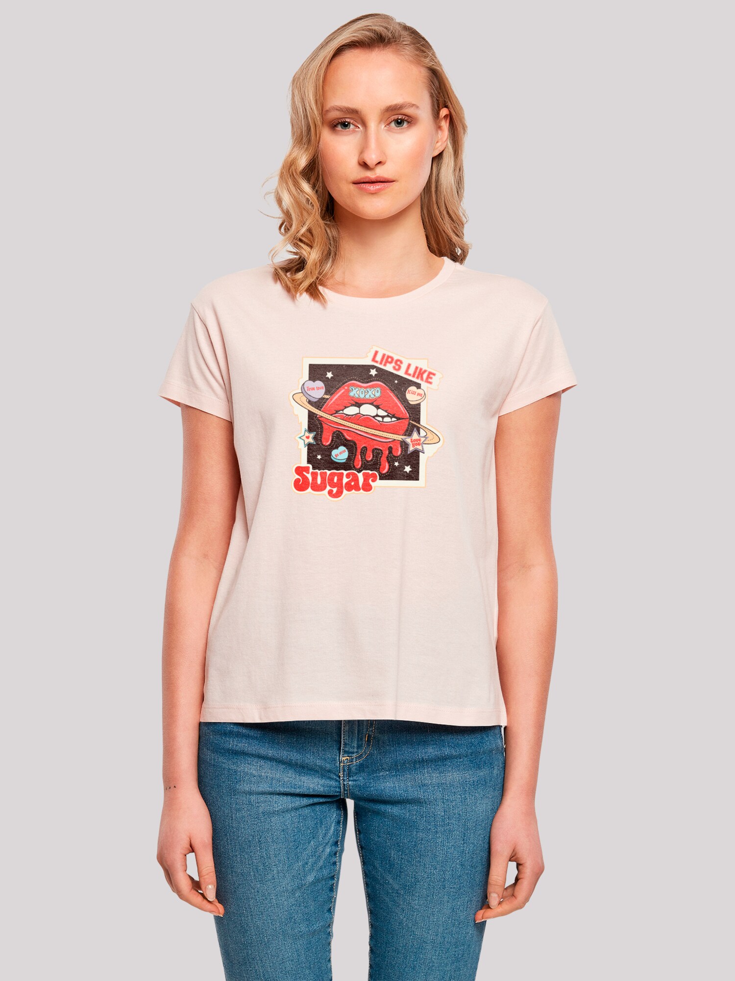 Thumbnail - F4NT4STIC T-Shirt Lips Like Sugar Retro Fashion Valentinstag