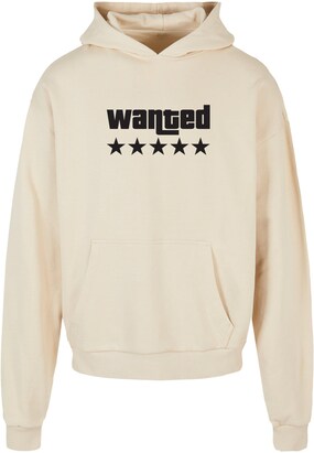 Merchcode Sweatshirt ‘Wanted’ Sand / Gemengde kleuren