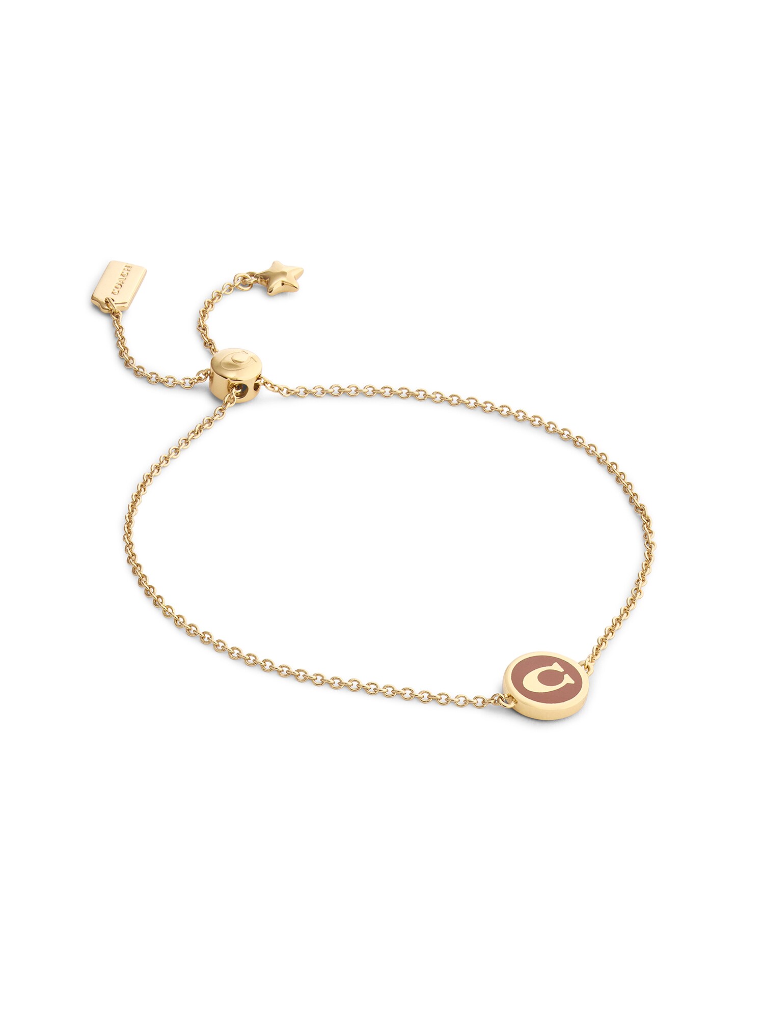 COACH Pulsera 'Signature C'  marrón / oro
