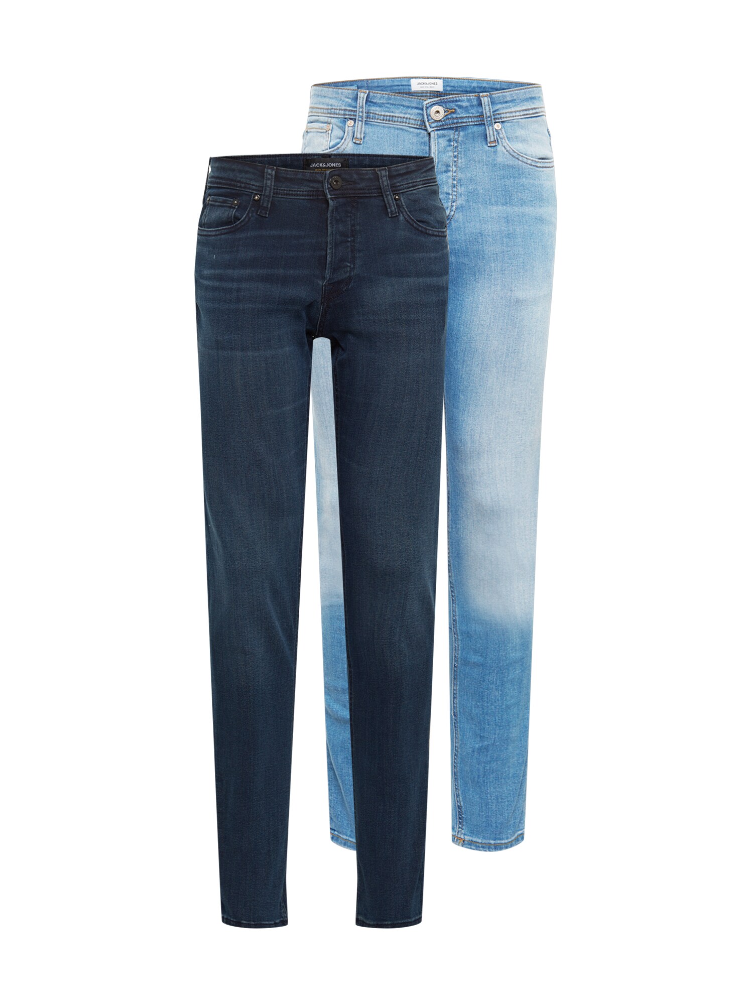 JACK & JONES Džínsy 'JJIGlenn JJOriginal' modrá denim / tmavomodrá