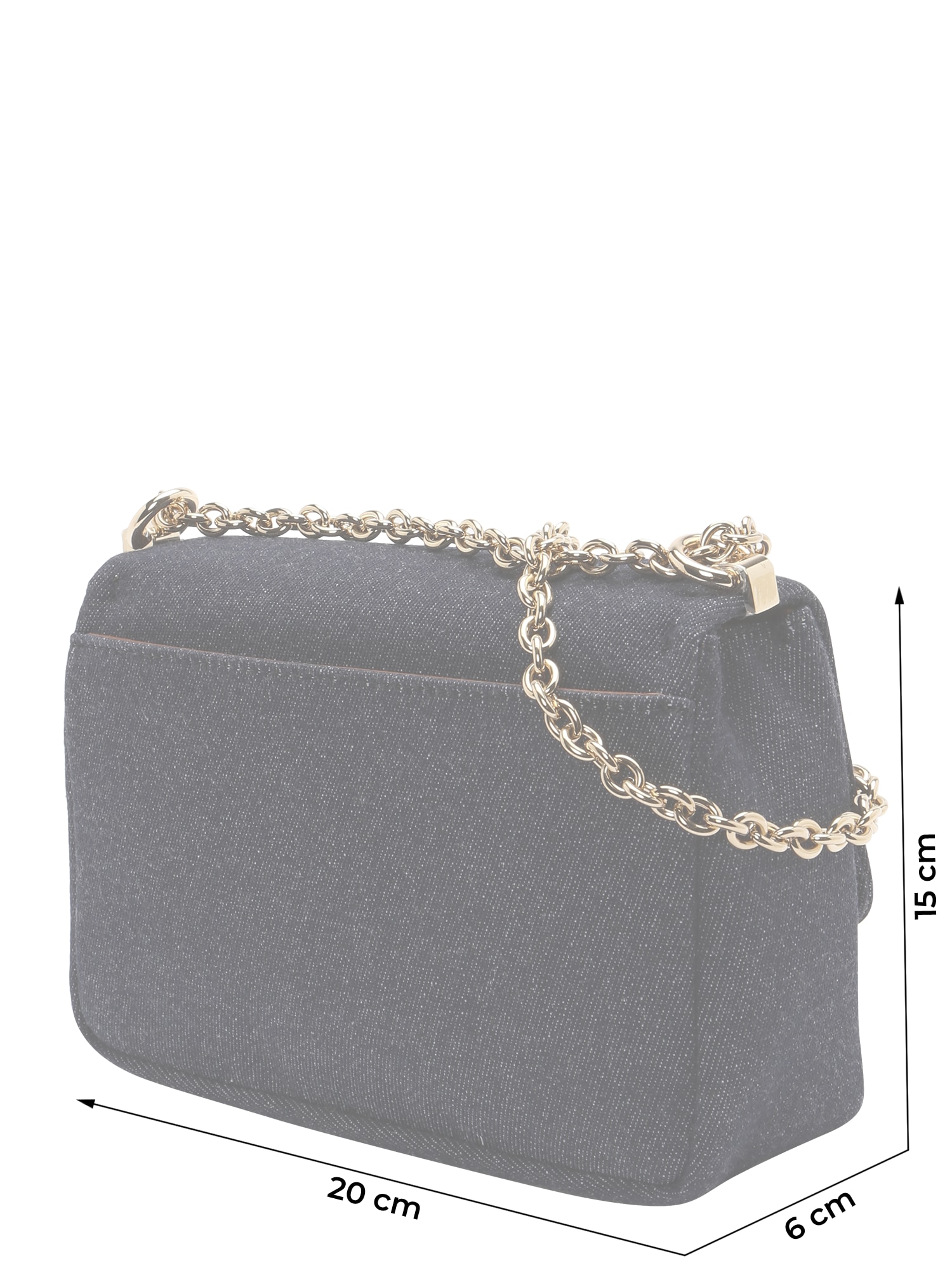 FURLA Válltáska sötétkék / barna / arany termék 2. képe