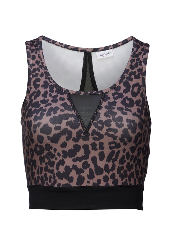 LASCANA ACTIVE, Sport top, barna, 3 kép a 8 közül