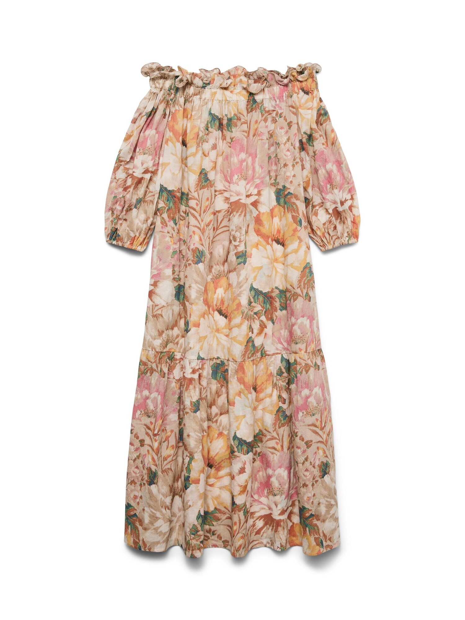 VERO MODA Rochie VMSIF  nisipiu / verde / portocaliu caisă / roz