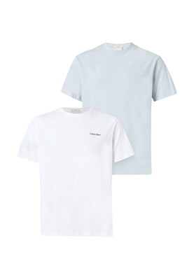 Calvin Klein Camiseta  azul claro / blanco
