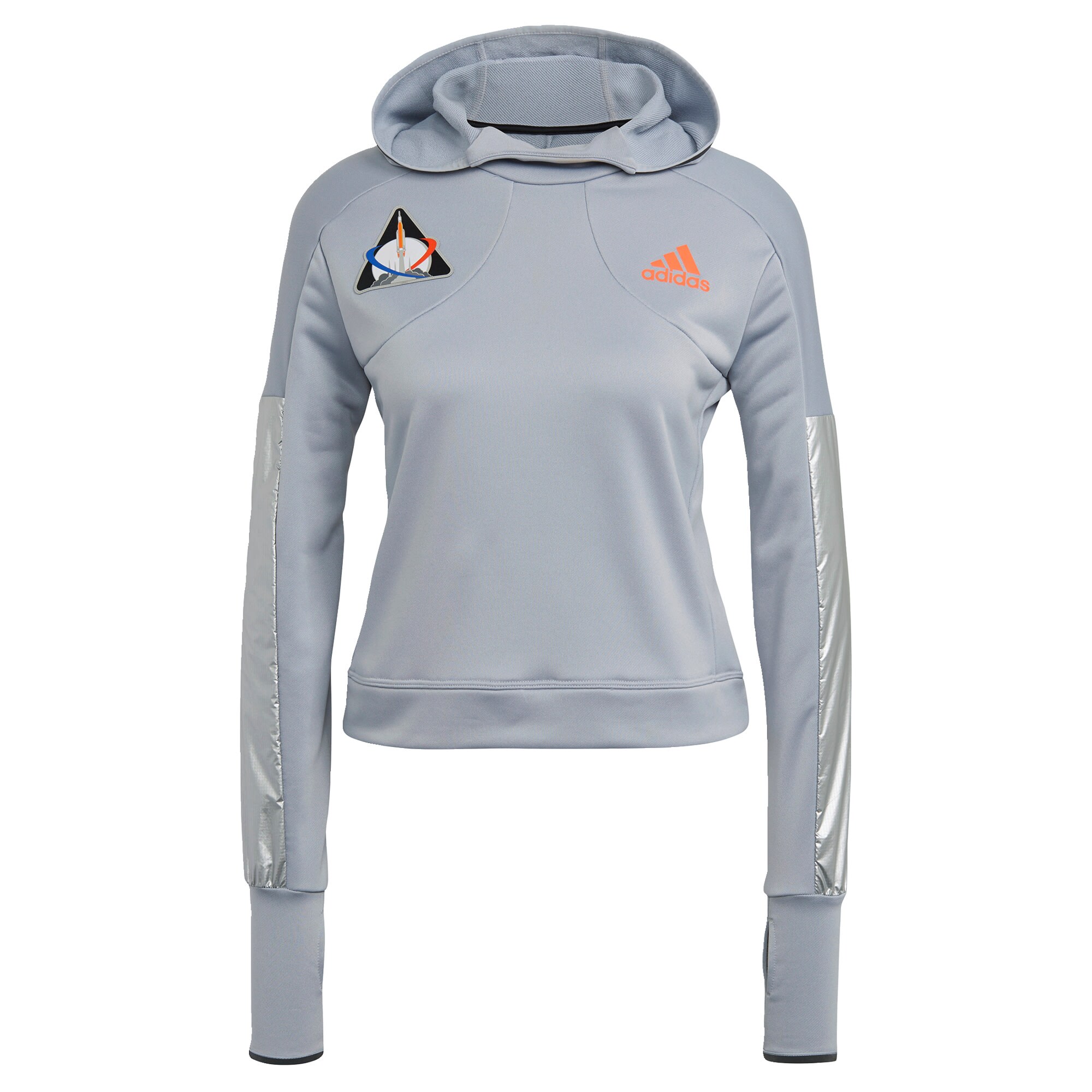 ADIDAS PERFORMANCE Sportinio tipo megztinis  pilka / sidabrinė / oranžinė / juoda