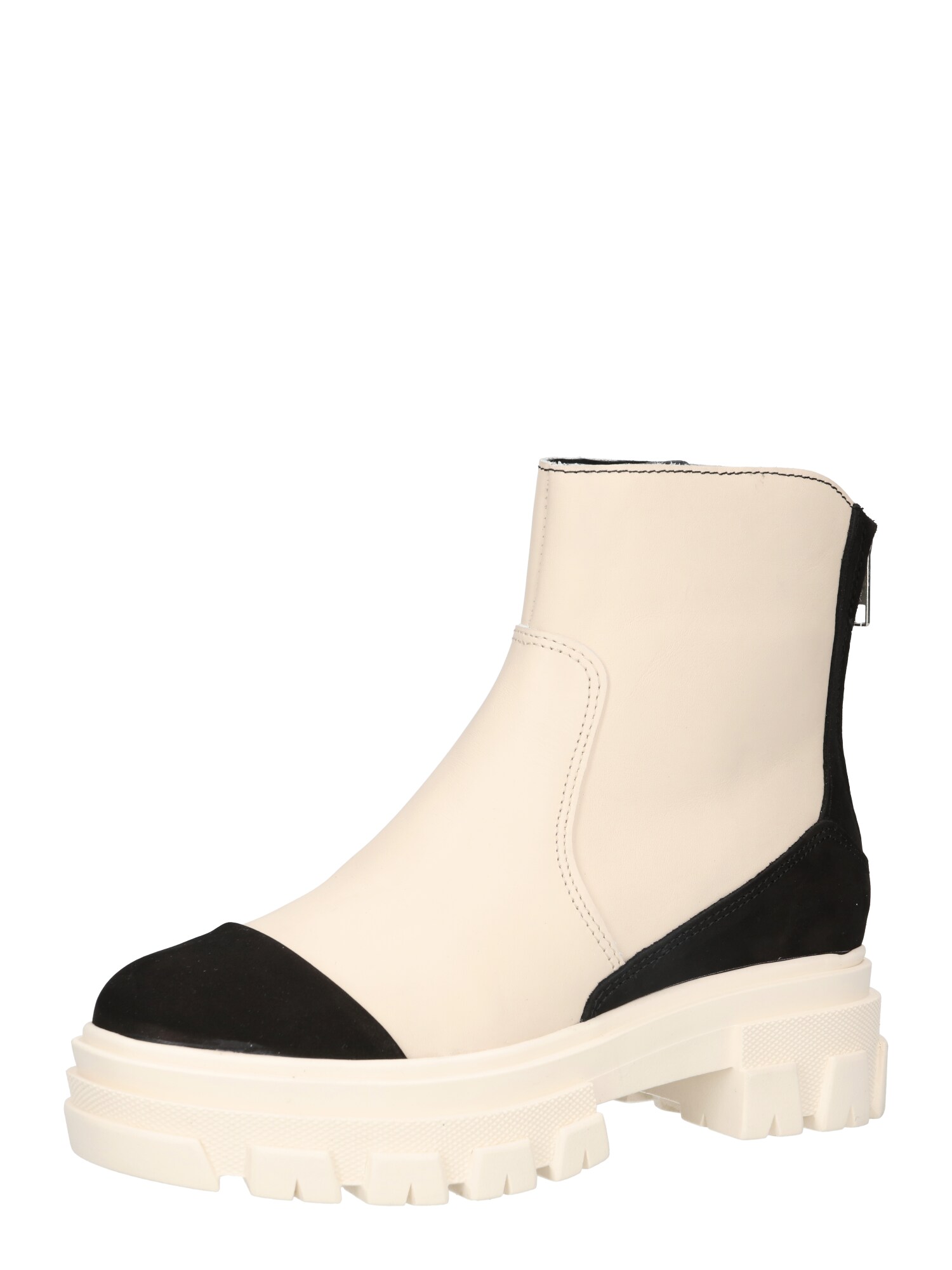 VERO MODA Auliniai batai 'Griff' smėlio spalva / juoda
