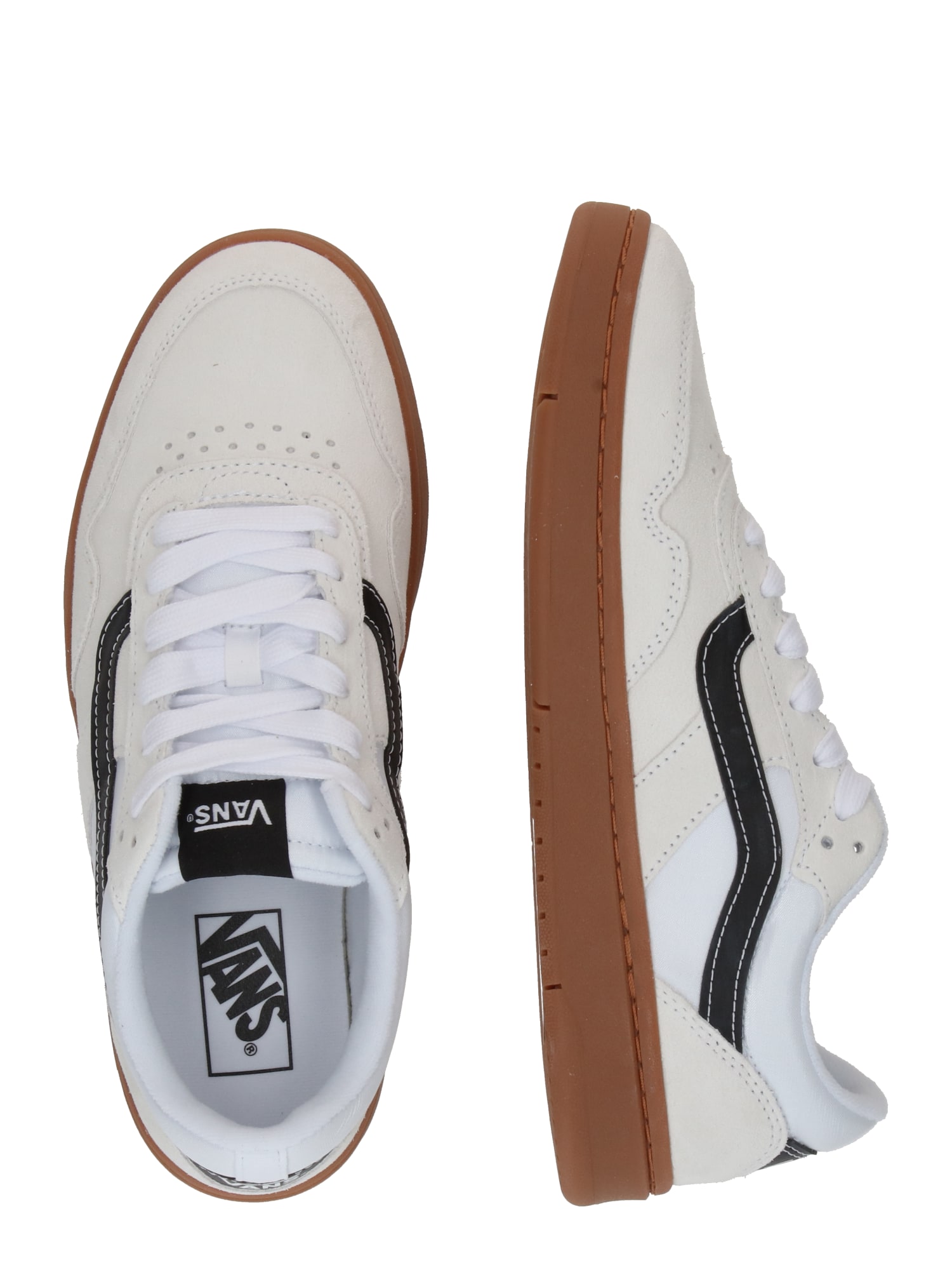 VANS Rövid szárú sportcipők 'CRUZE 3.0' fekete / piszkosfehér / gyapjúfehér termék 2. képe