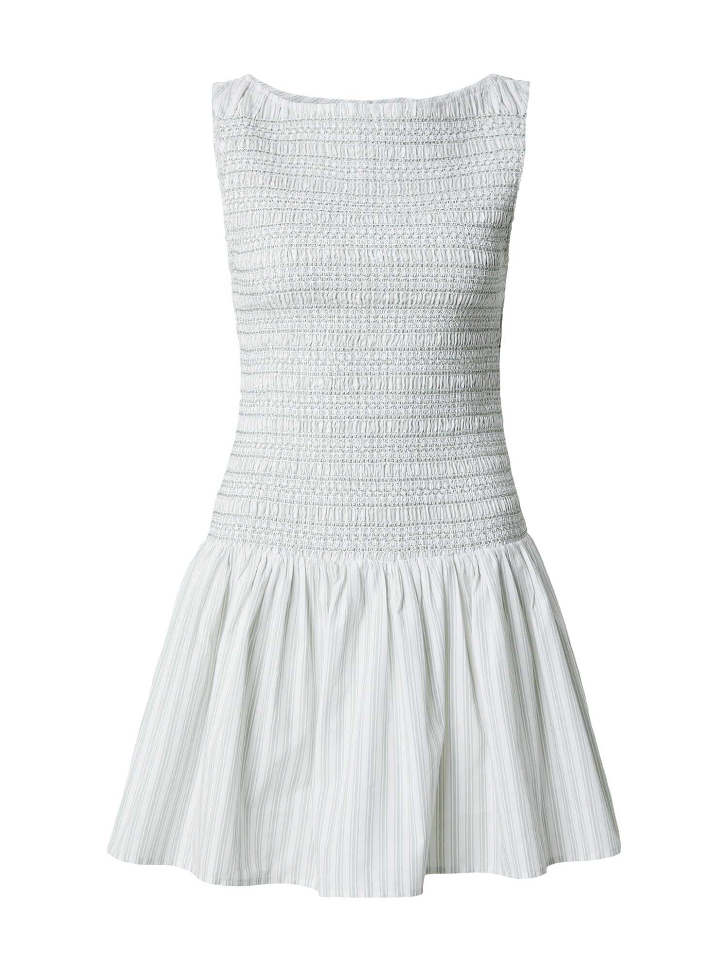 Abercrombie & Fitch Šaty  sivá / biela