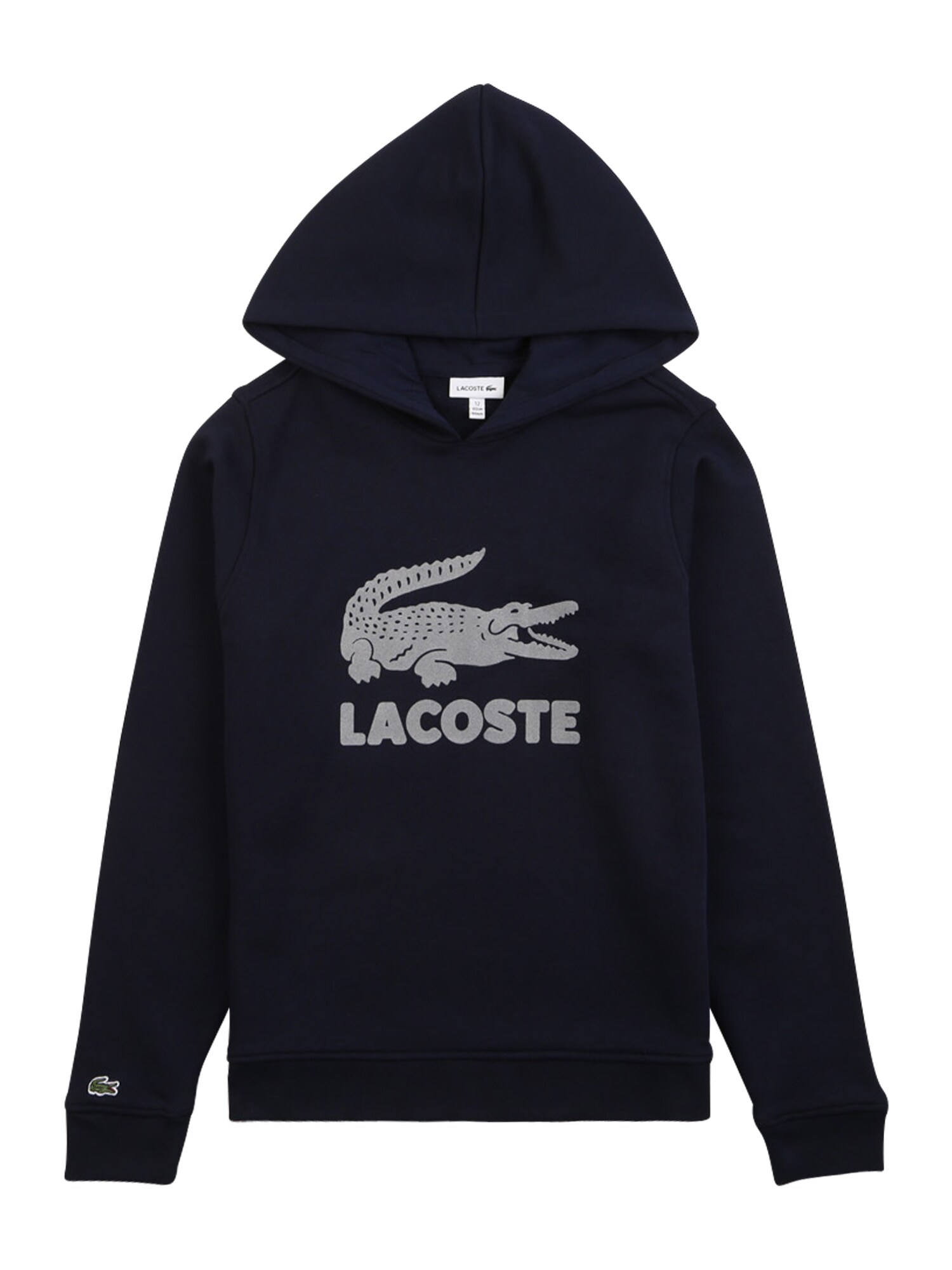 LACOSTE Megztinis be užsegimo  tamsiai mėlyna jūros spalva / sidabrinė