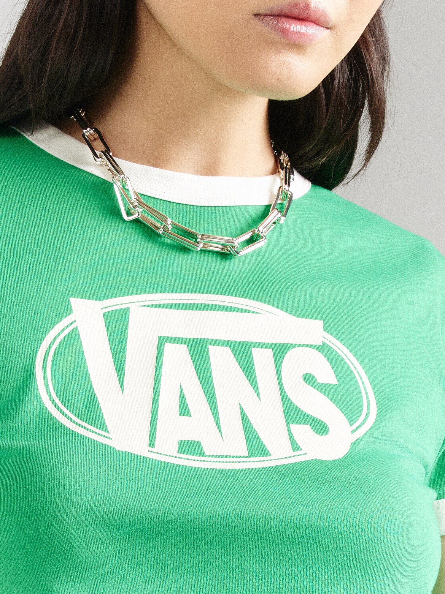 VANS Tričko  zelená / biela (obrázok 5)
