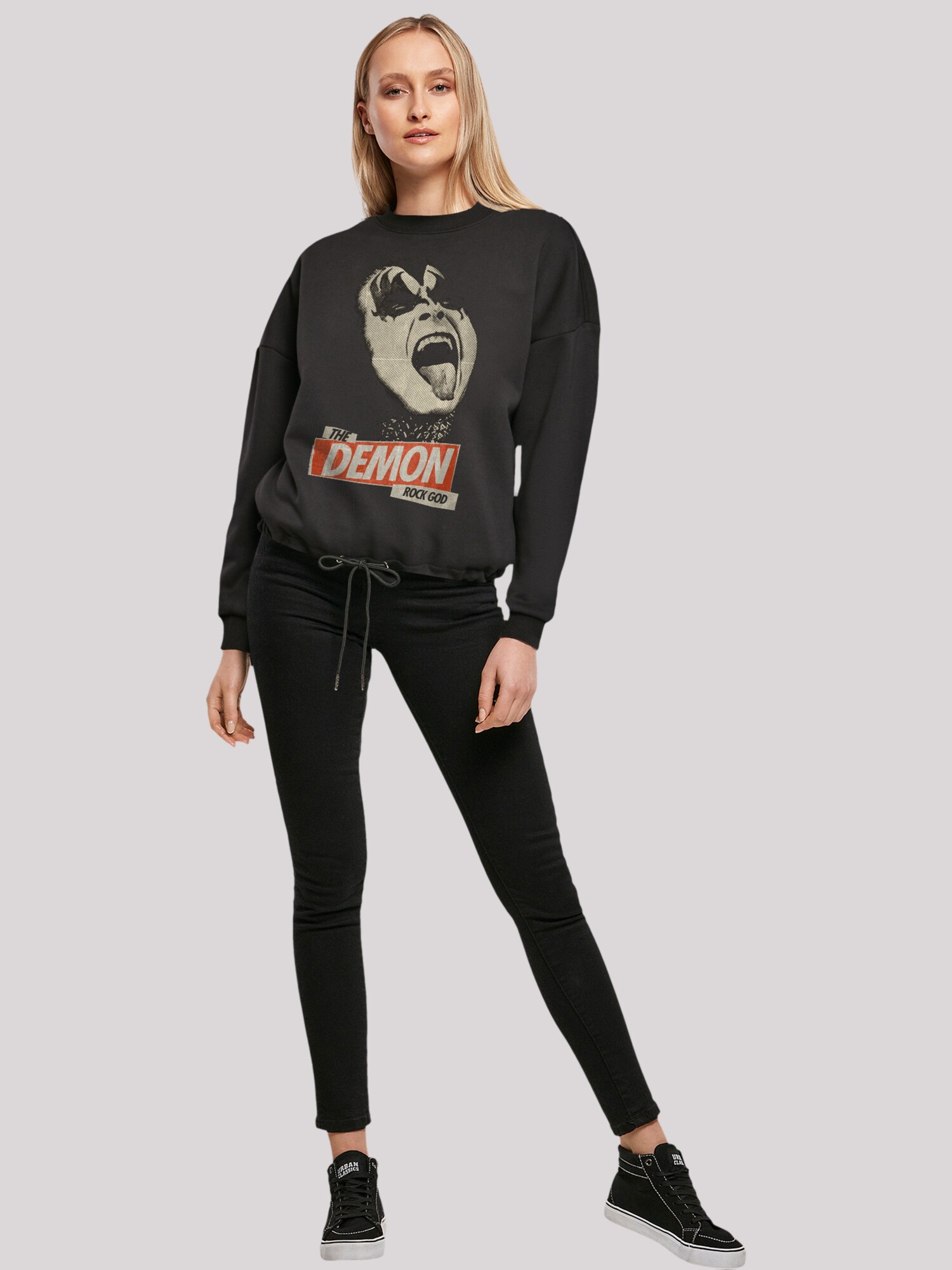 Thumbnail - F4NT4STIC Sweatshirt Kiss Demon Rock