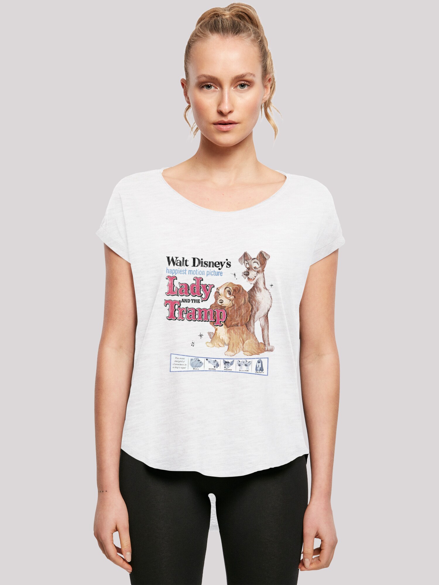 Thumbnail - F4NT4STIC T-Shirt Disney Lady And The Tramp Distressed Classic Poster