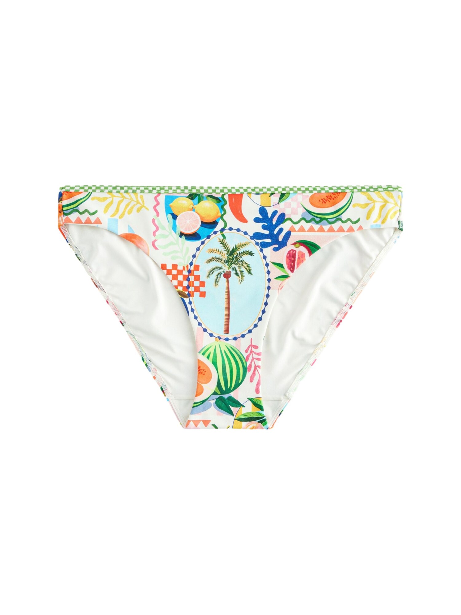 Next Slip costum de baie  albastru / verde / portocaliu / alb