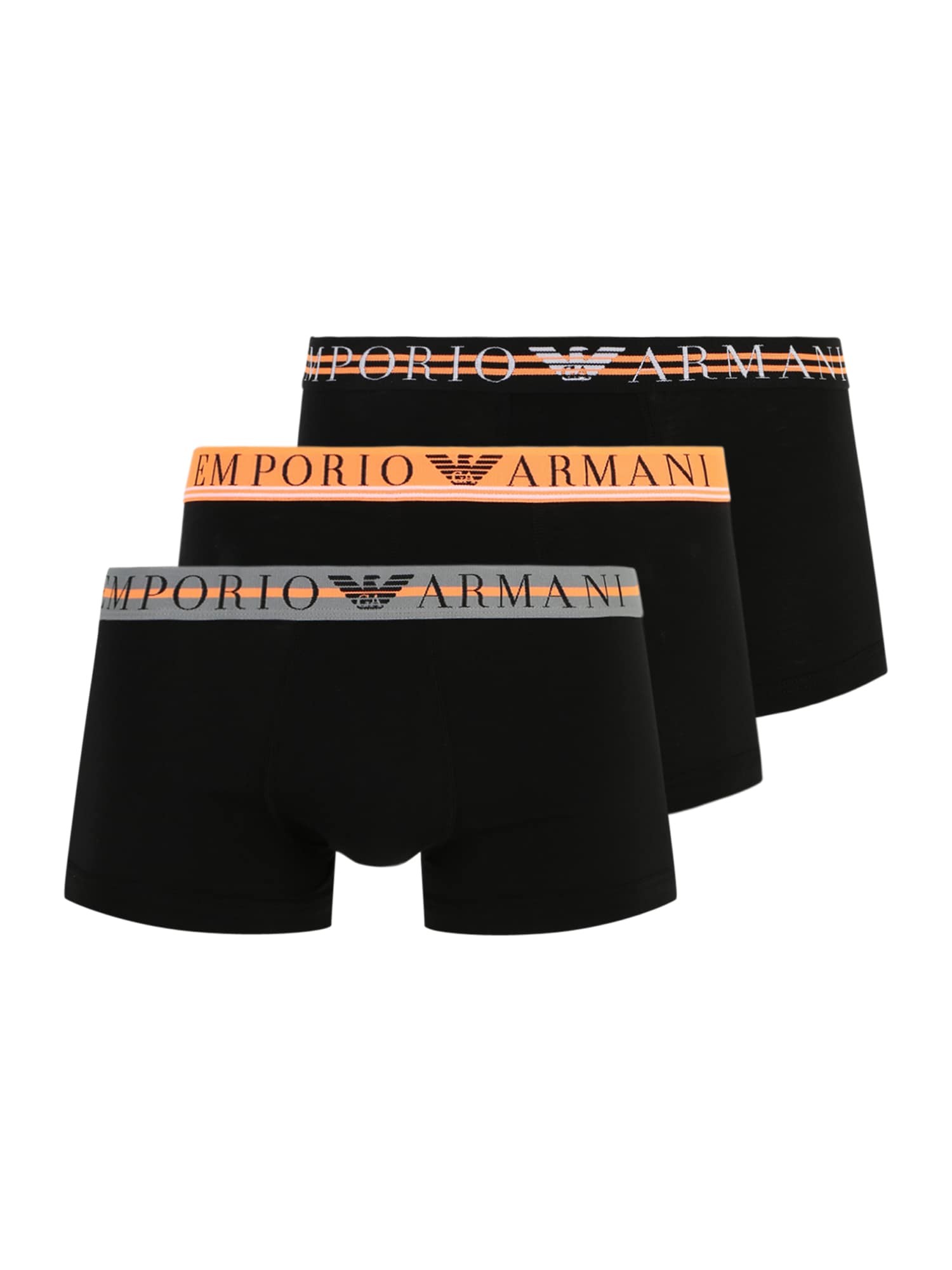 Emporio Armani Boxer trumpikės pilka / abrikosų spalva / juoda