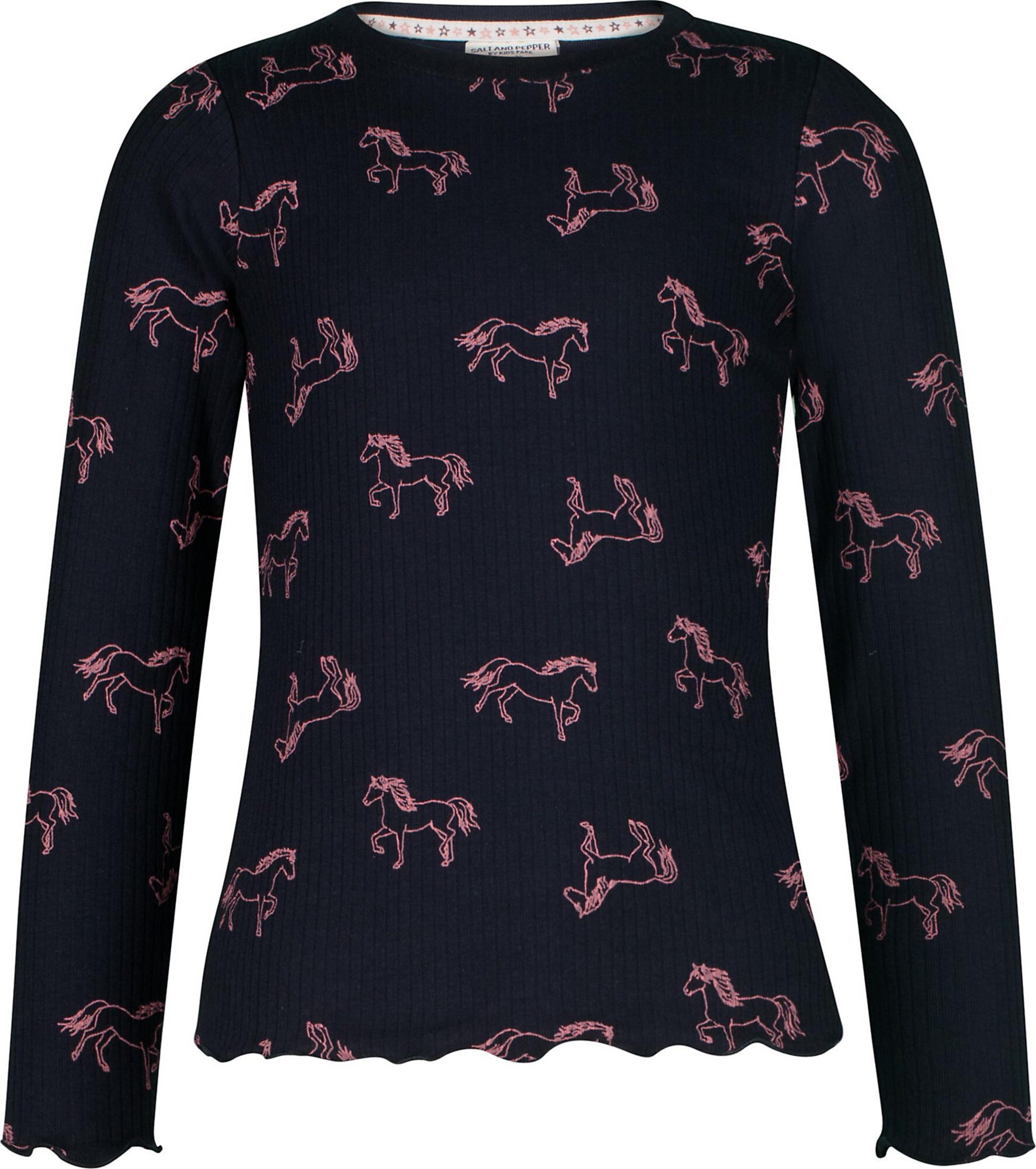 SALT AND PEPPER Camisola 'Wild Horses'  marinho / cor-de-rosa