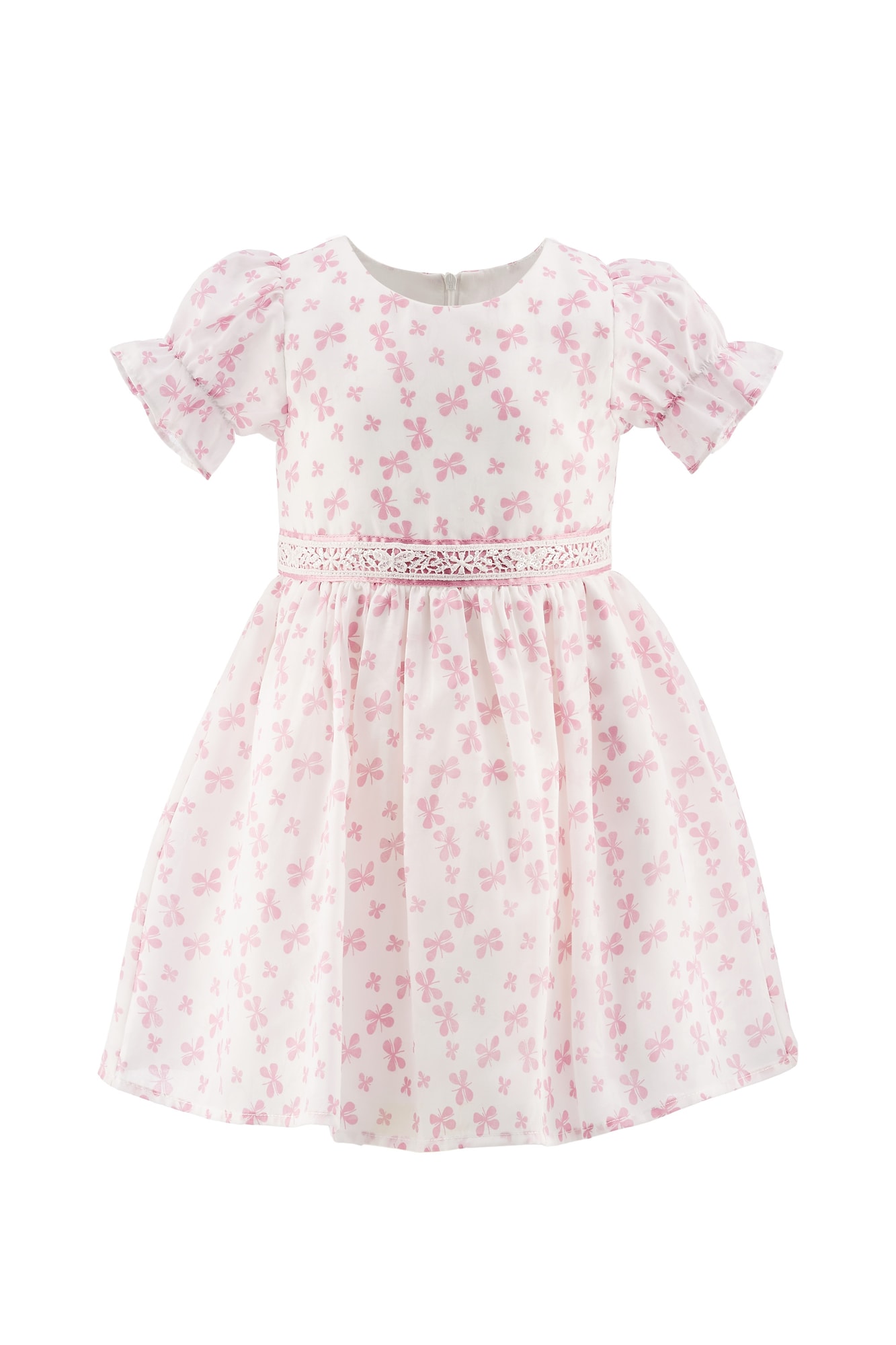 happy girls Rochie  roz / alb murdar