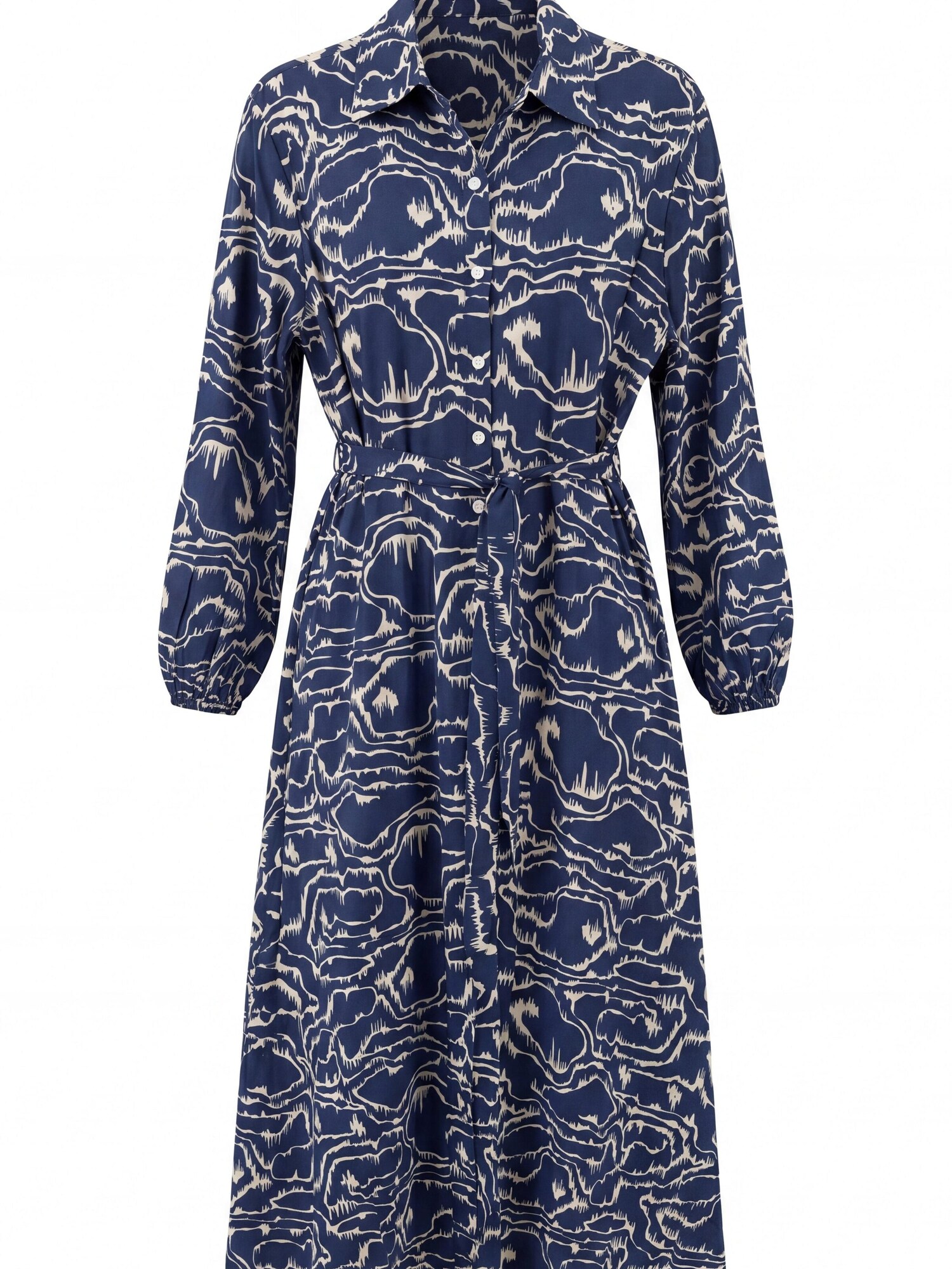 Shop Karey Abito camicia 'Marea' blu cobalto
