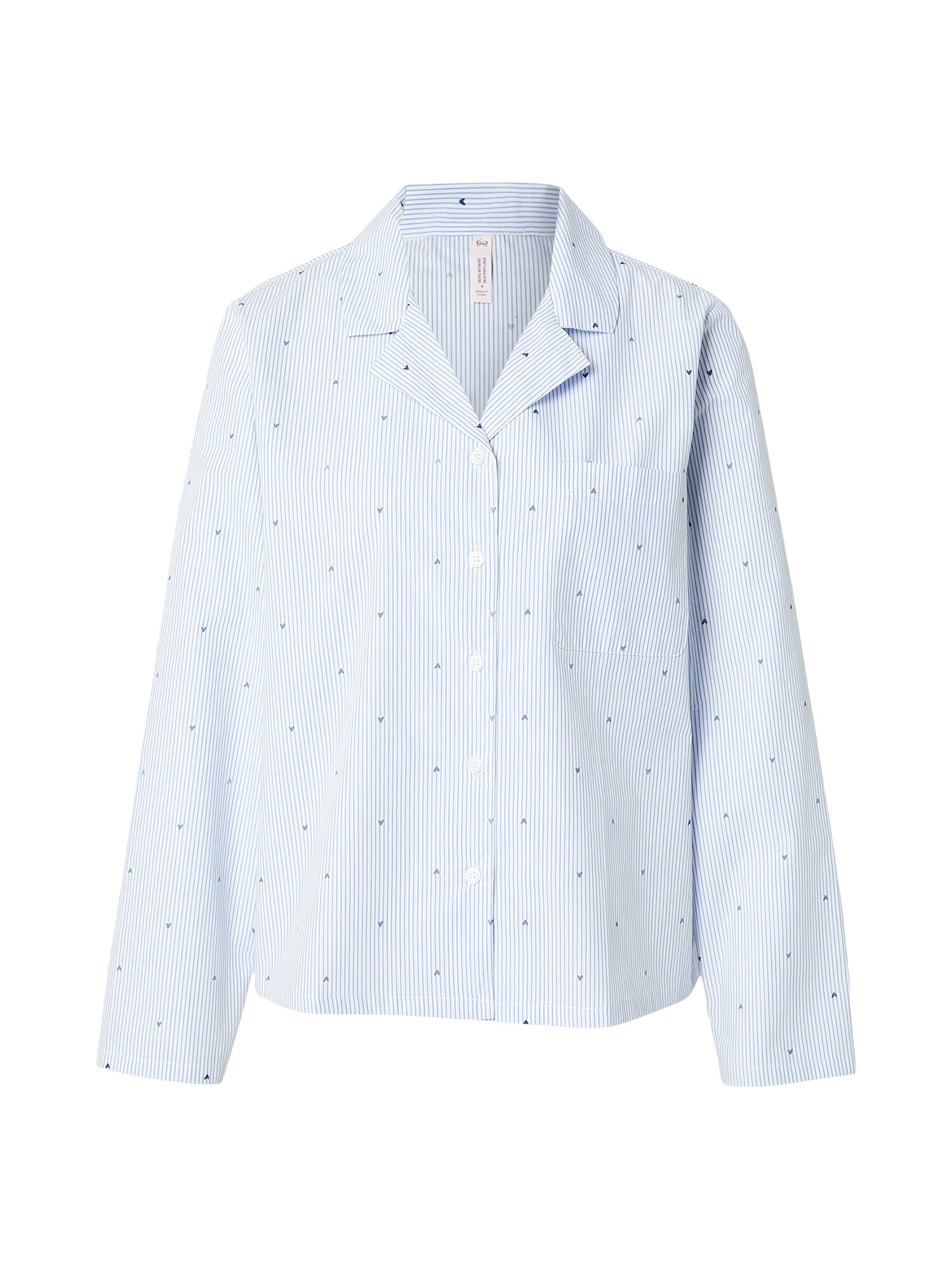 Hunkemöller Bluză de noapte  bleumarin / albastru fumuriu / albastru deschis