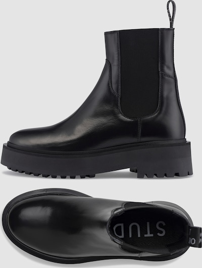 Feike/06 Black Leather Boots