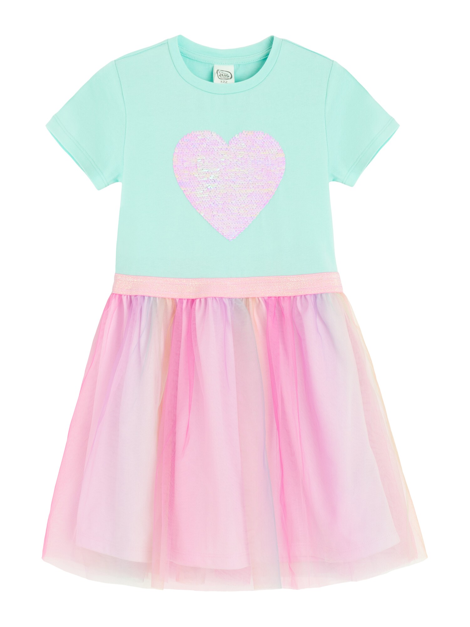 Cool Club Rochie  galben pastel / verde mentă / mov pastel / roz
