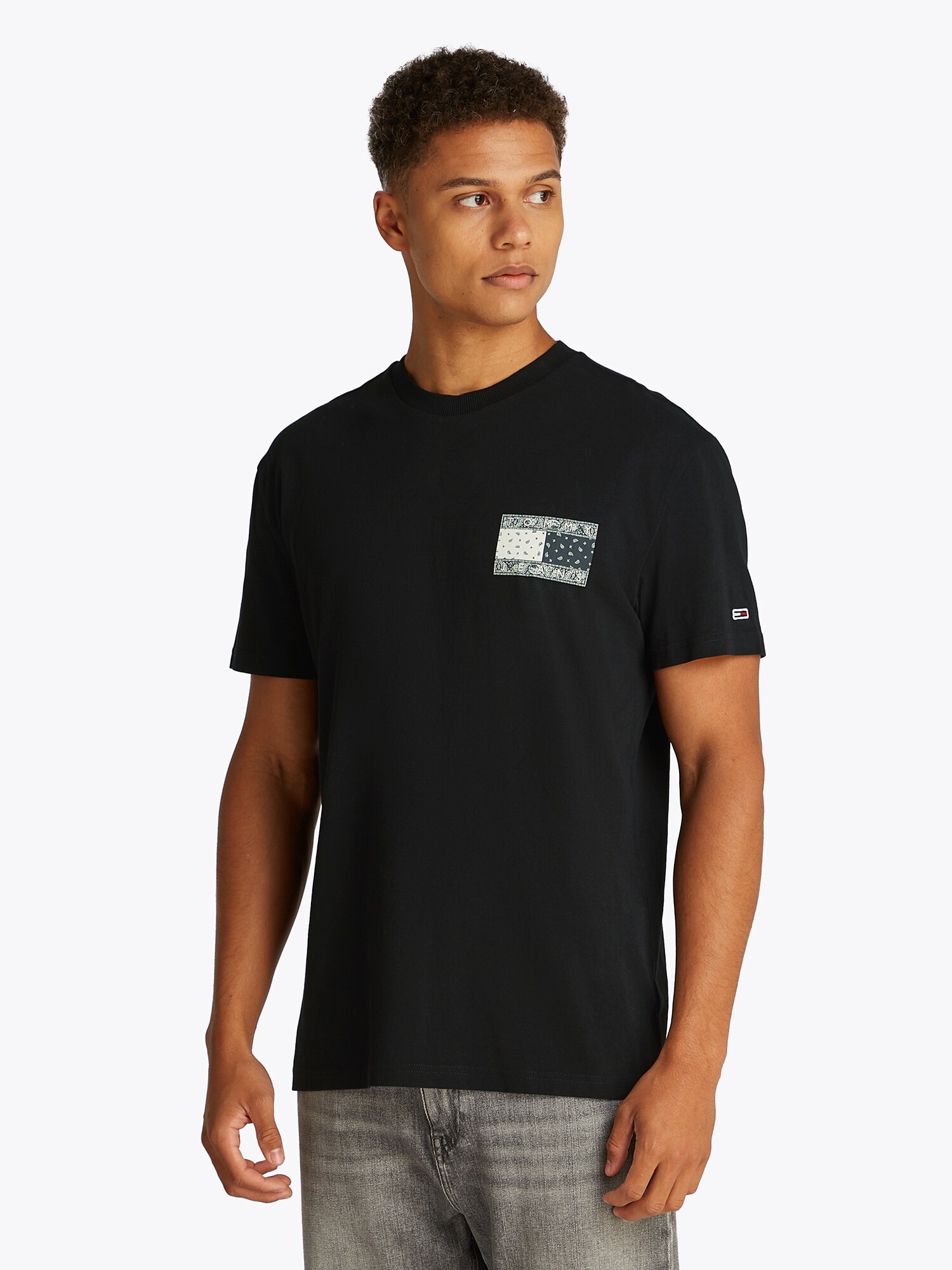 Tommy Jeans Póló  grafit / fekete / fehér termék 2. képe