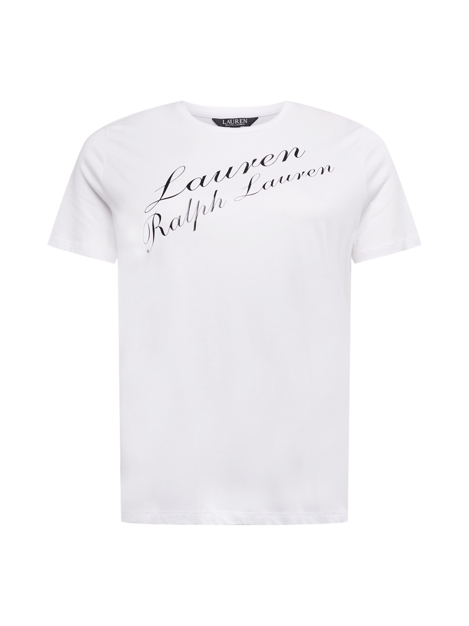 Lauren Ralph Lauren Plus Marškinėliai 'KATLIN' balta / juoda