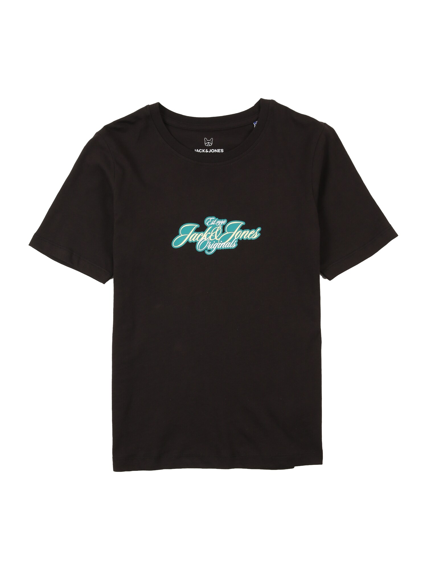 Jack & Jones Junior Tričko 'JORCASSIS'  smaragdová / čierna / biela