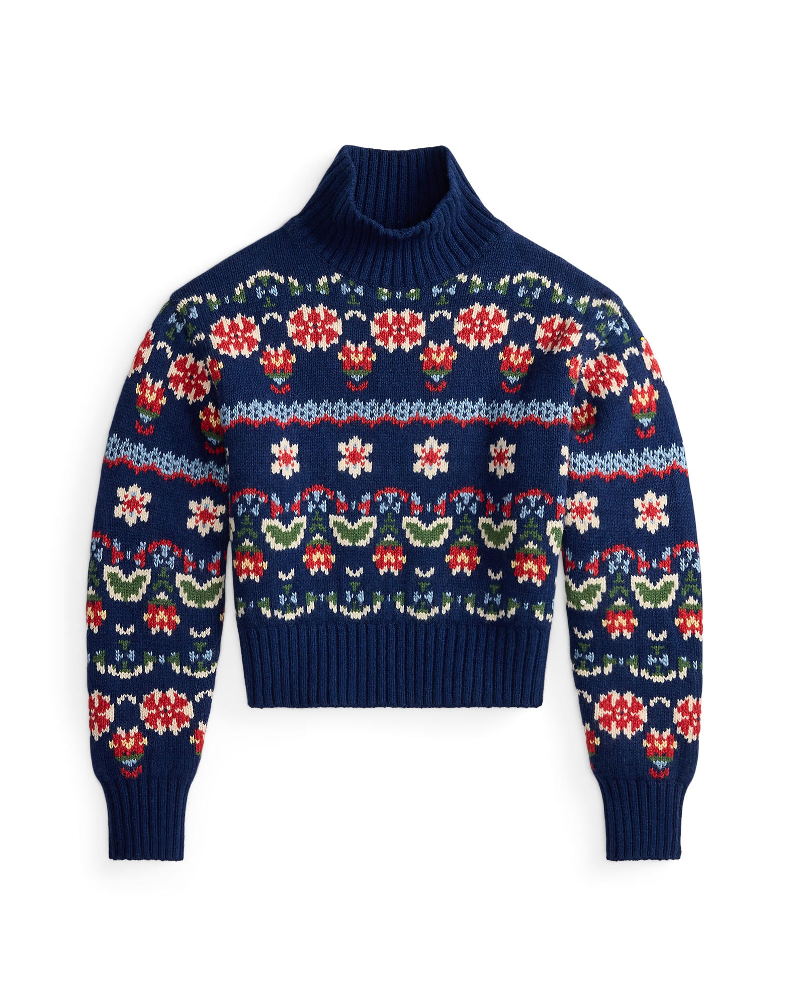 Polo Ralph Lauren Pulover bej deschis / bleumarin / verde / roșu