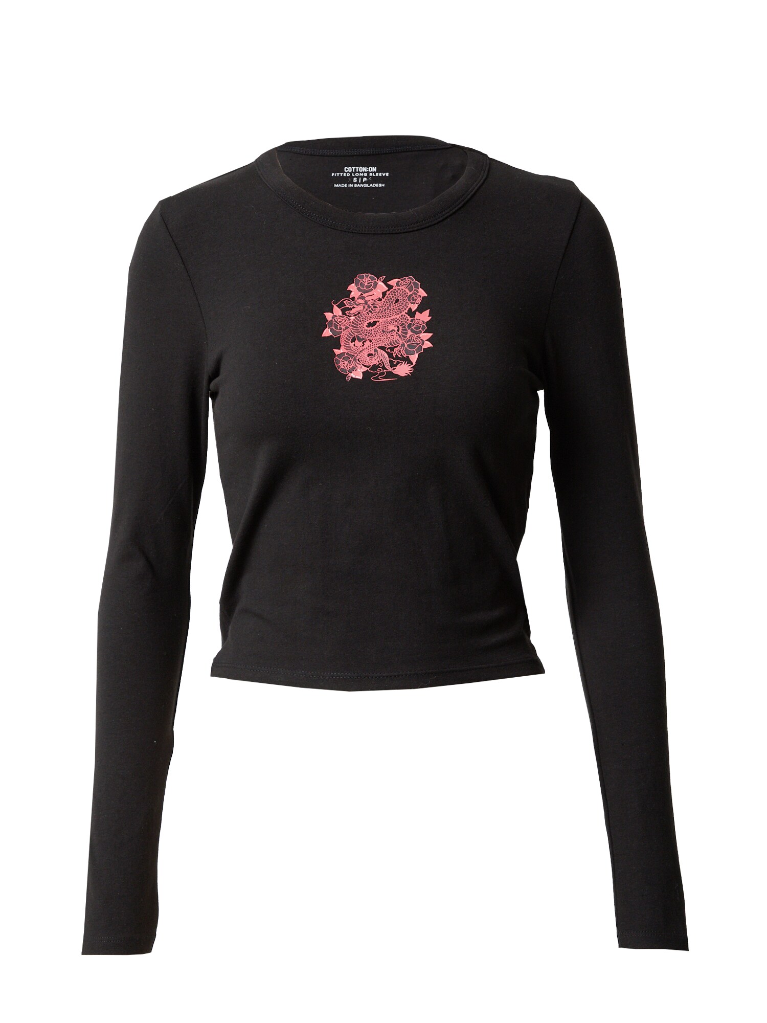 Cotton On Tricou  roz / negru