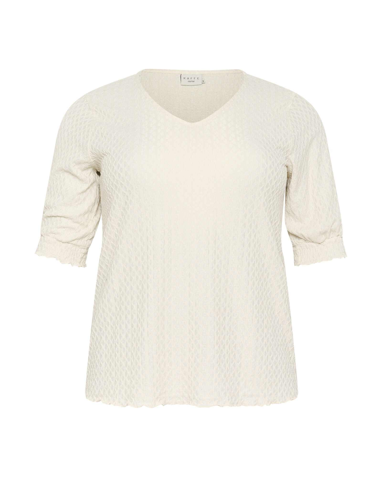 KAFFE CURVE Tricou  alb
