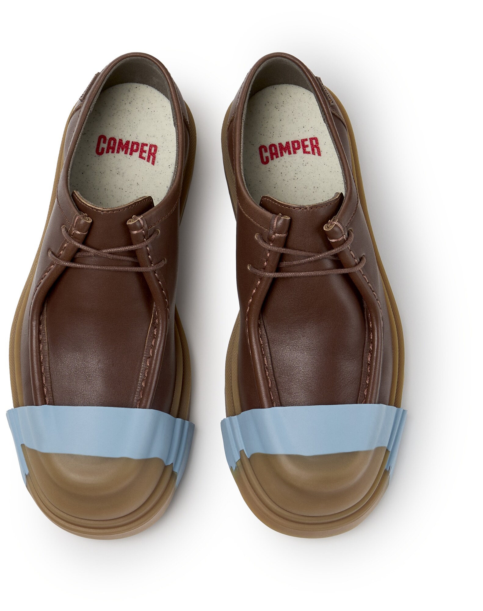 CAMPER Mocasines ' Junction ' azul claro / marrón / marrón claro – imagen 3