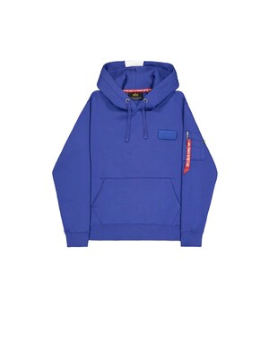 ALPHA INDUSTRIES Sudadera 'Red Stripe'  azul / blanco