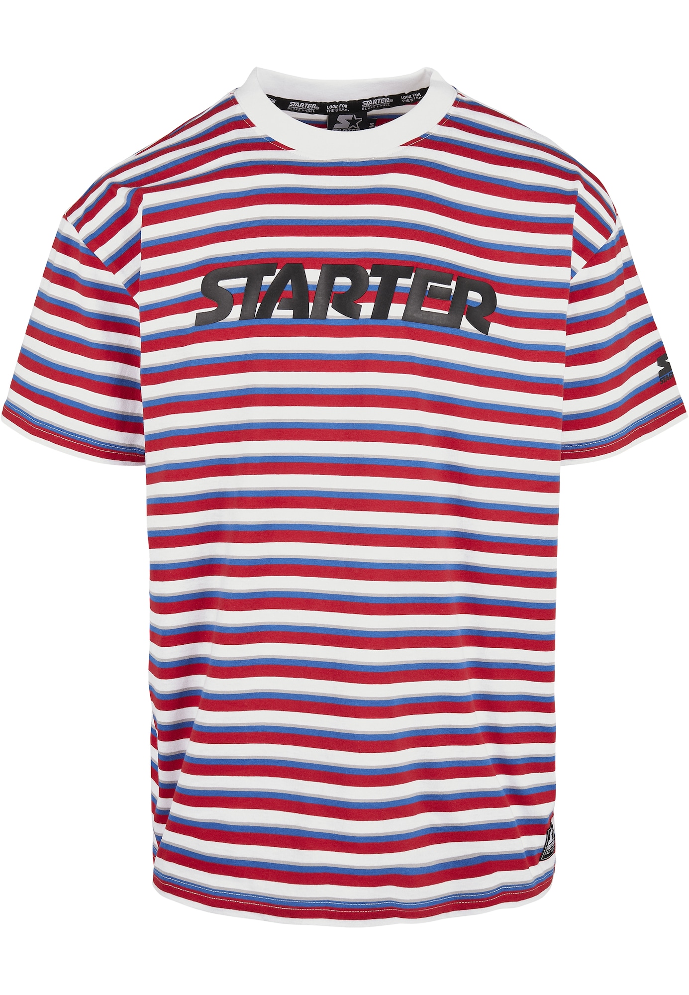 Starter Black Label Marškinėliai mėlyna / šviesiai pilka / raudona / juoda / balta