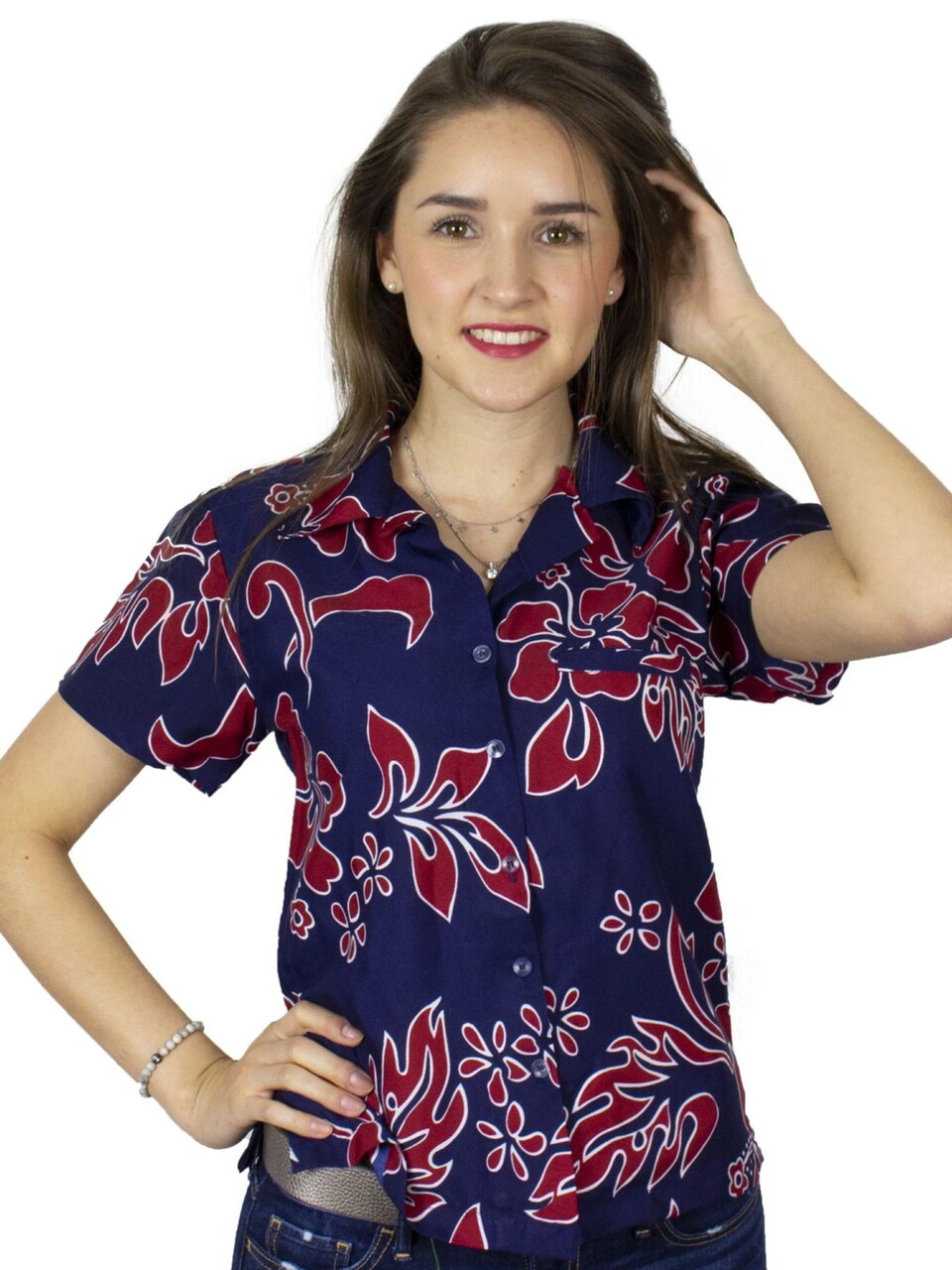 Blus 'Hibiscus Blue Line'