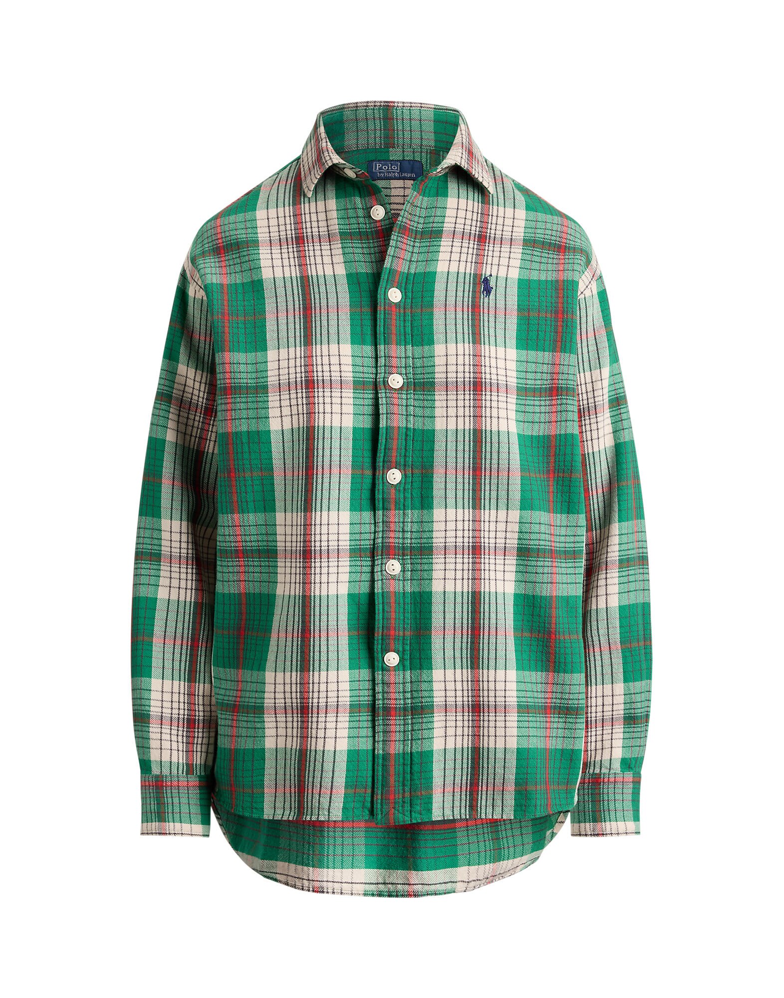 Polo Ralph Lauren Blúzka  trávovo zelená / jasne červená / biela