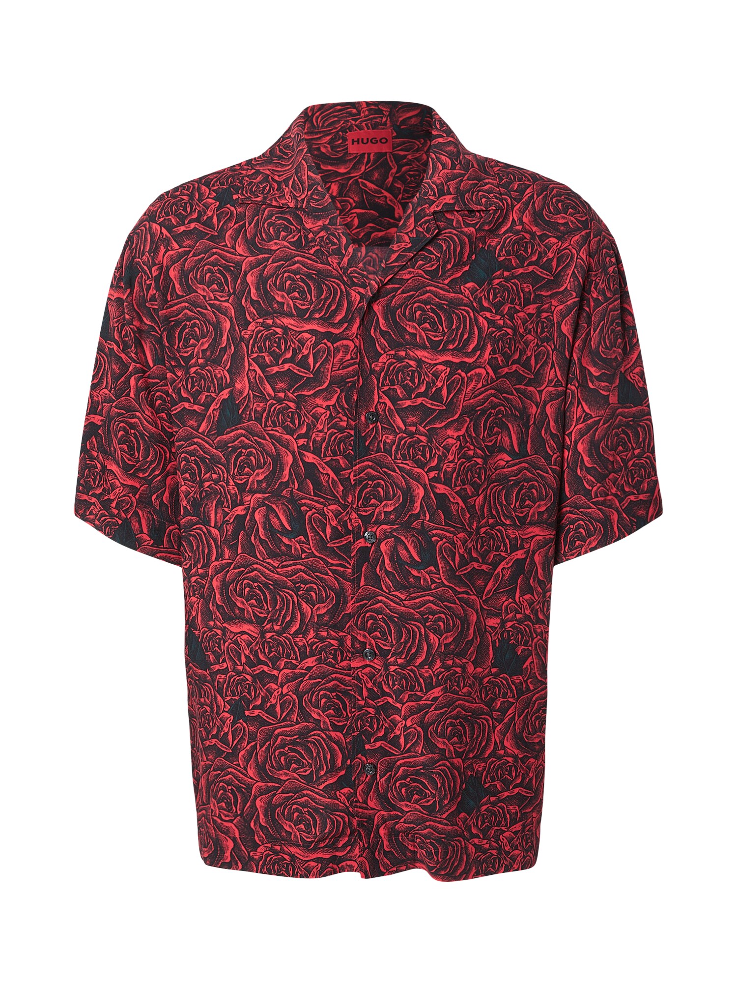 HUGO Cămașă 'Espino'  roșu / negru