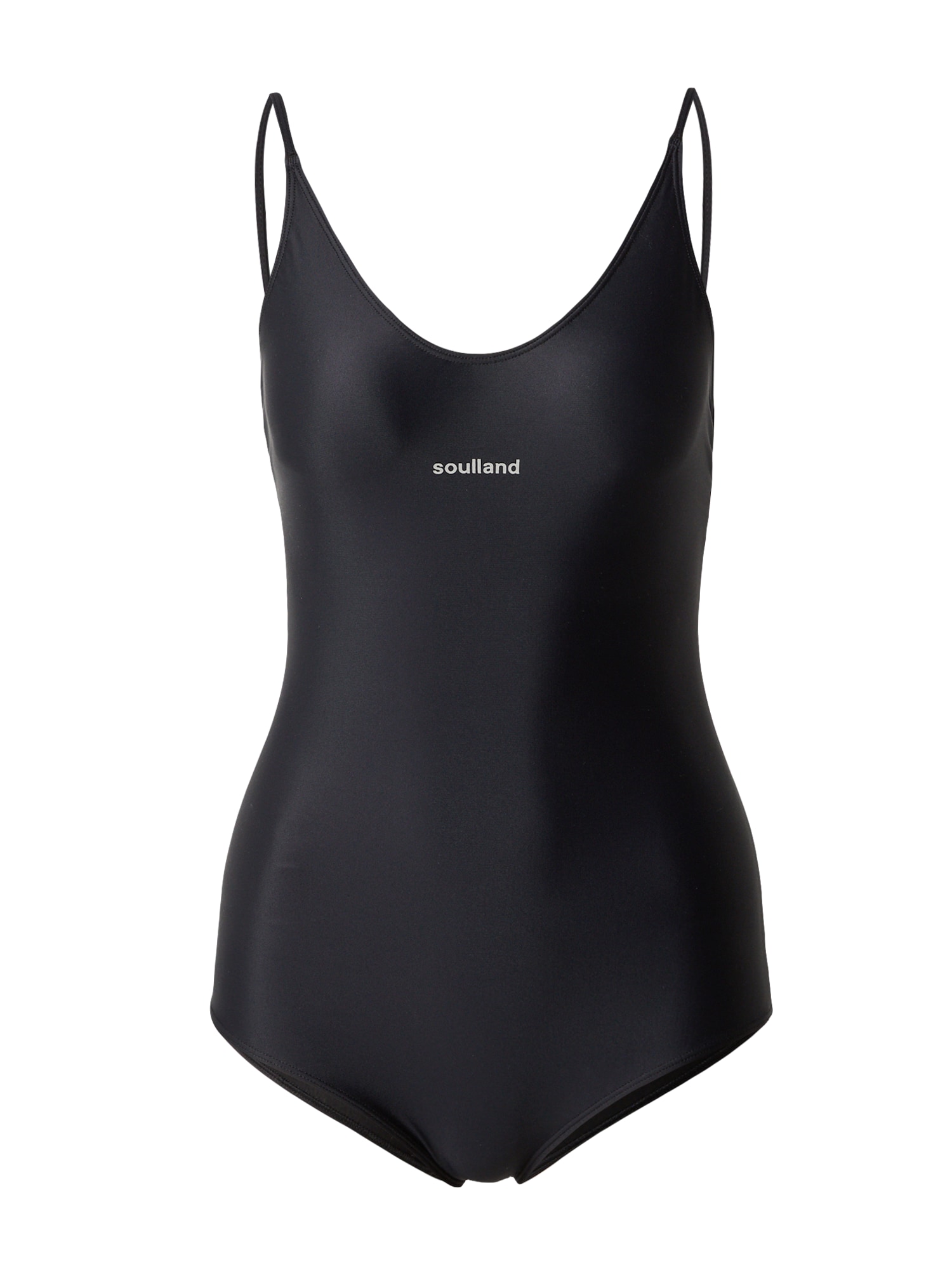 Soulland Jednodijelni kupaći kostim 'Adel'  svijetlosiva / crna