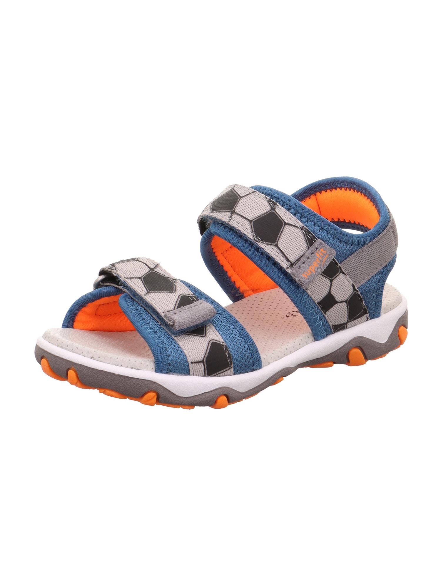 SUPERFIT Pantofi deschiși MIKE 3.0  albastru / gri / portocaliu neon / negru