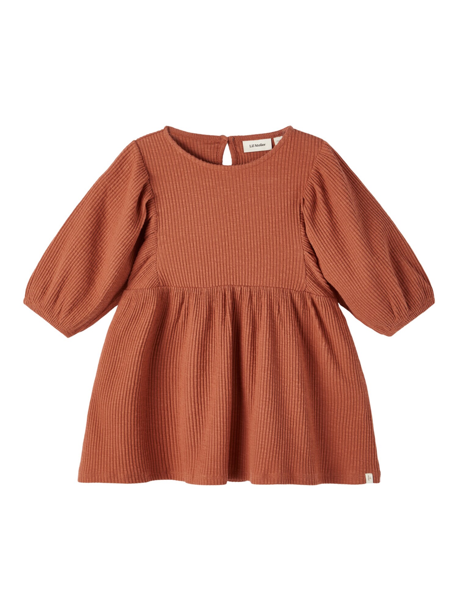 Lil ' Atelier Kids Vestido  castanho / branco