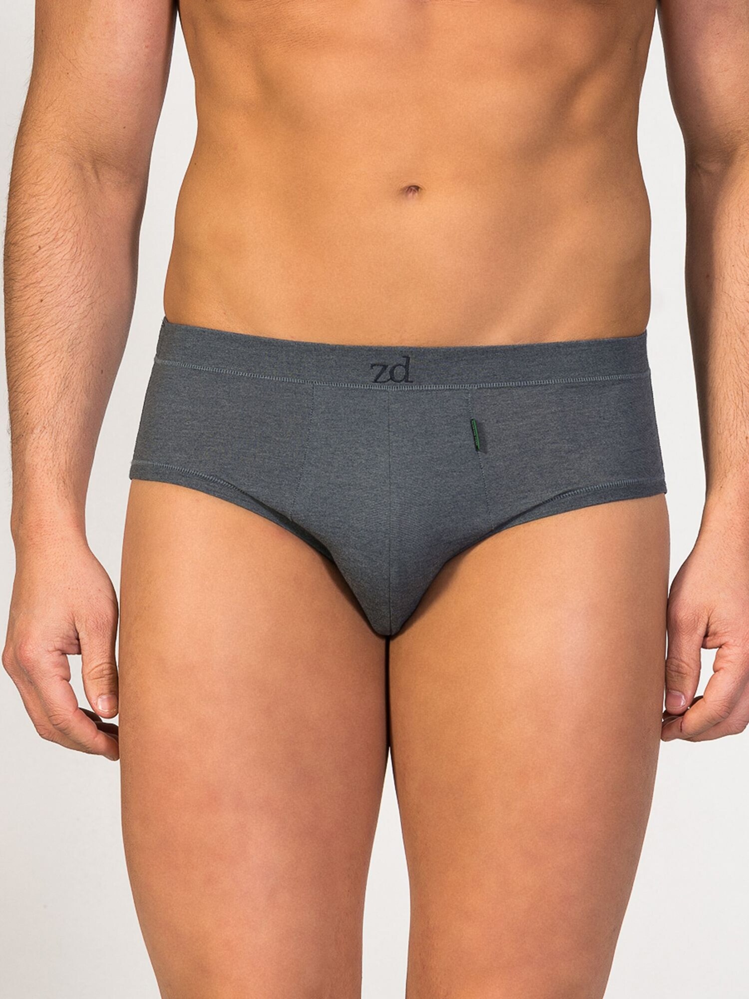 zd ZERO DEFECTS Braga 'Mini Egyptian cotton'  gris oscuro