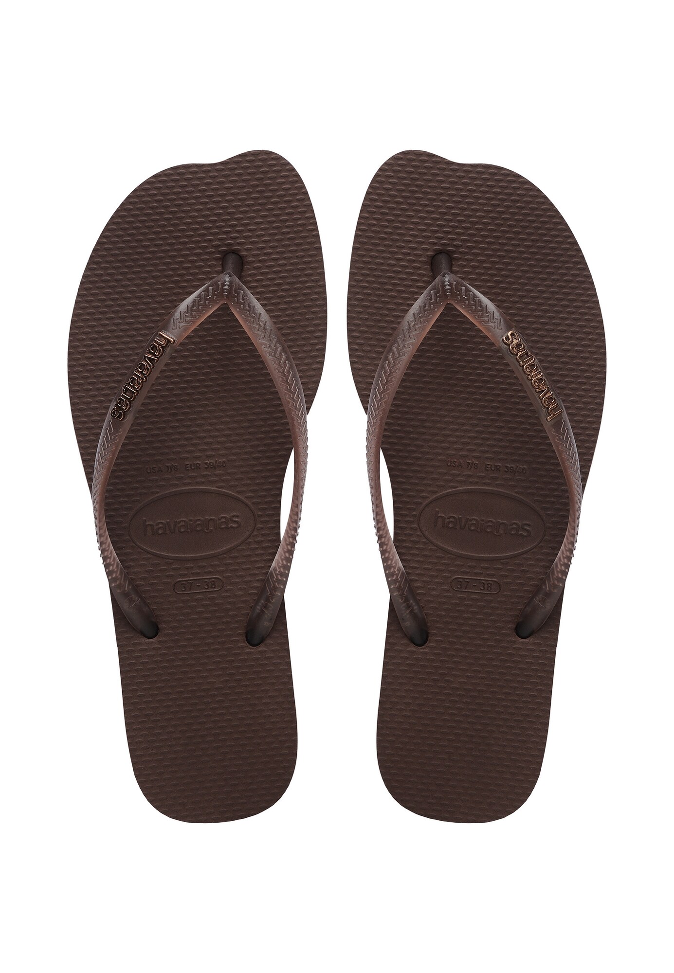 HAVAIANAS Sandalias de dedo marrón oscuro – imagen 2