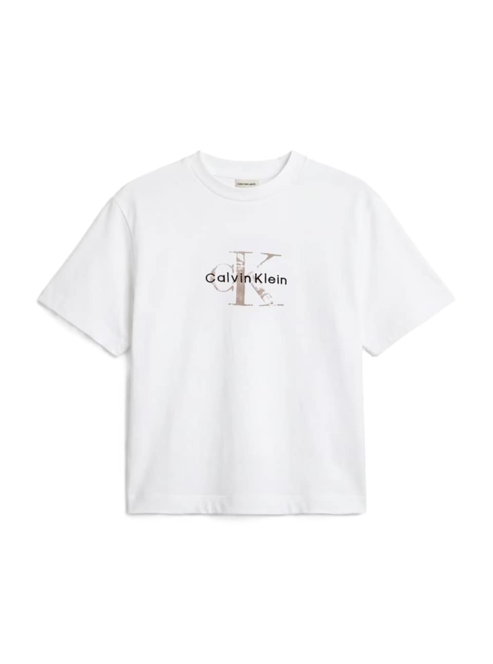 T-shirt ljusgrå / svart